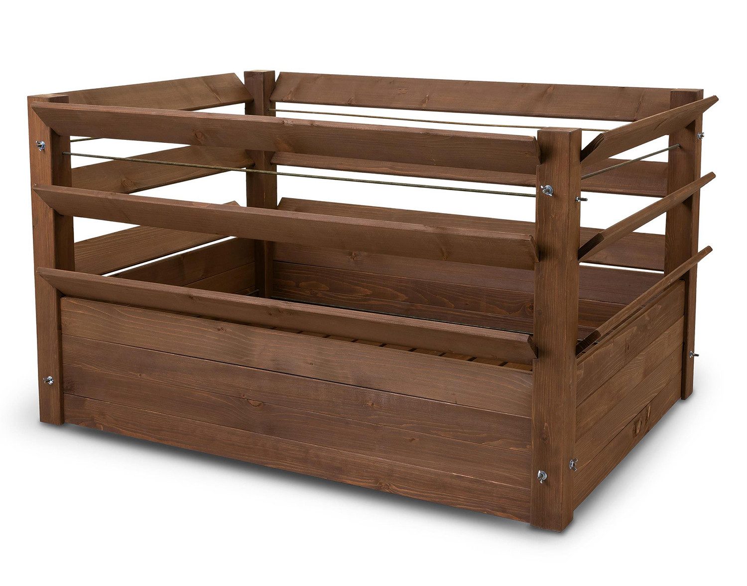 matrasa Hochbeet für Kräuter & Gemüse aus Fichtenholz - Kräuterhochbeet 124x90x73cm