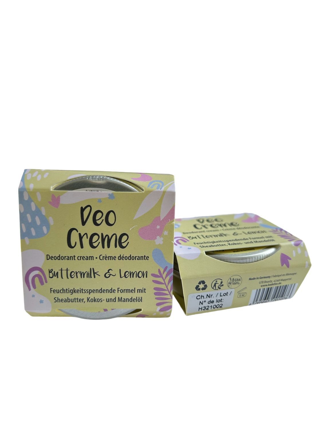Badefee Deo-Creme Buttermilk & Lemon, 1-tlg., Deocreme 45 ml