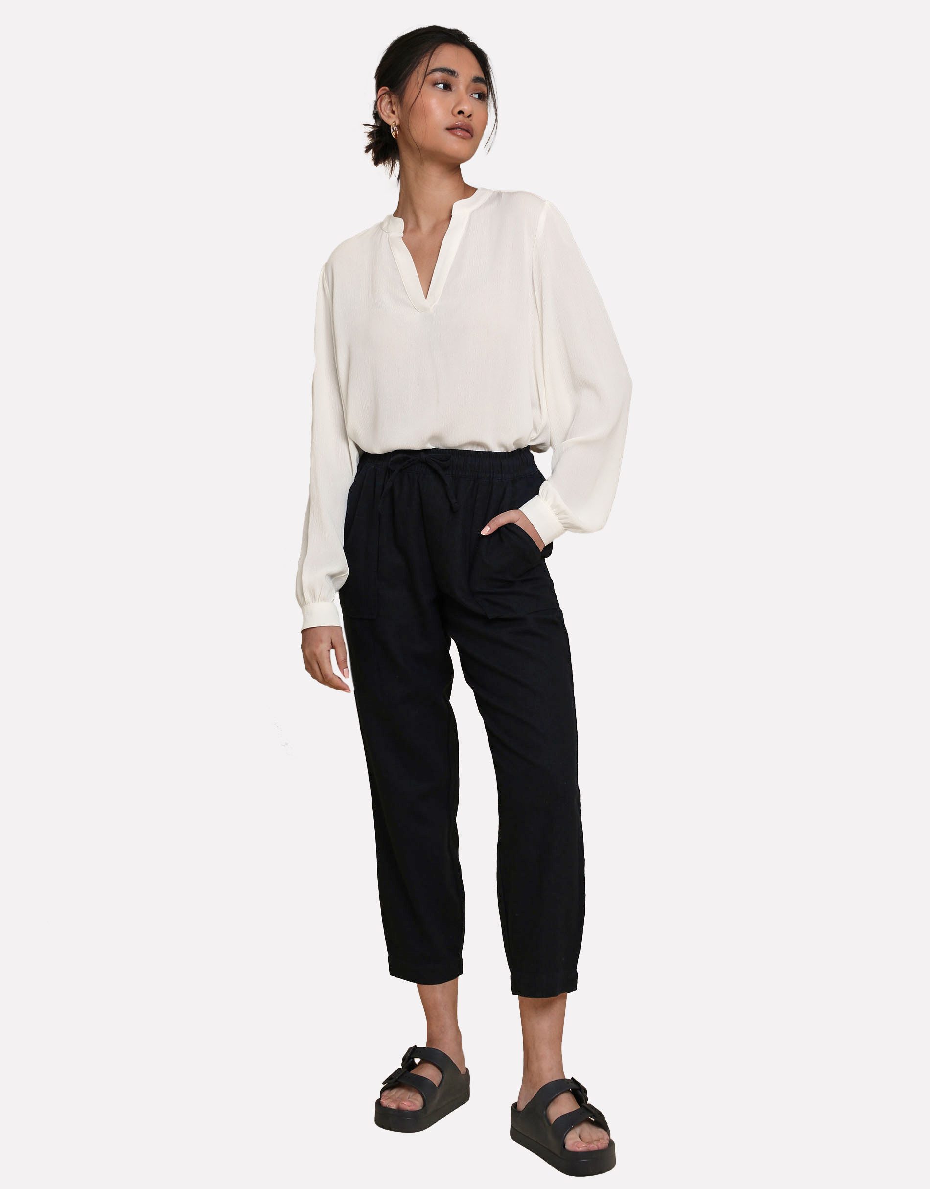 Threadbare Stoffhose THB Rosewood mit zwei großen Taschen