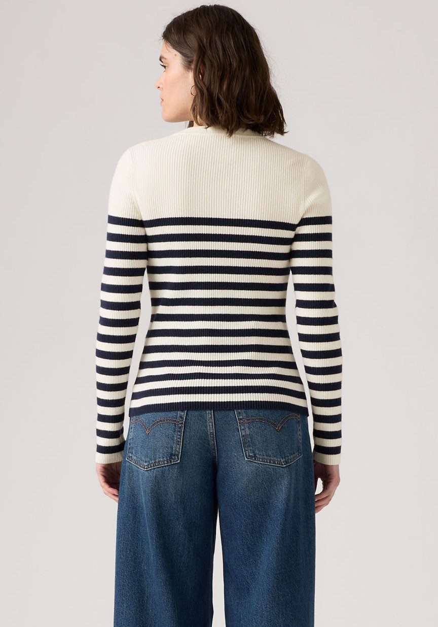 Levi's® Rundhalspullover RIB CREW SWEATER Geripptes Strickmuster
