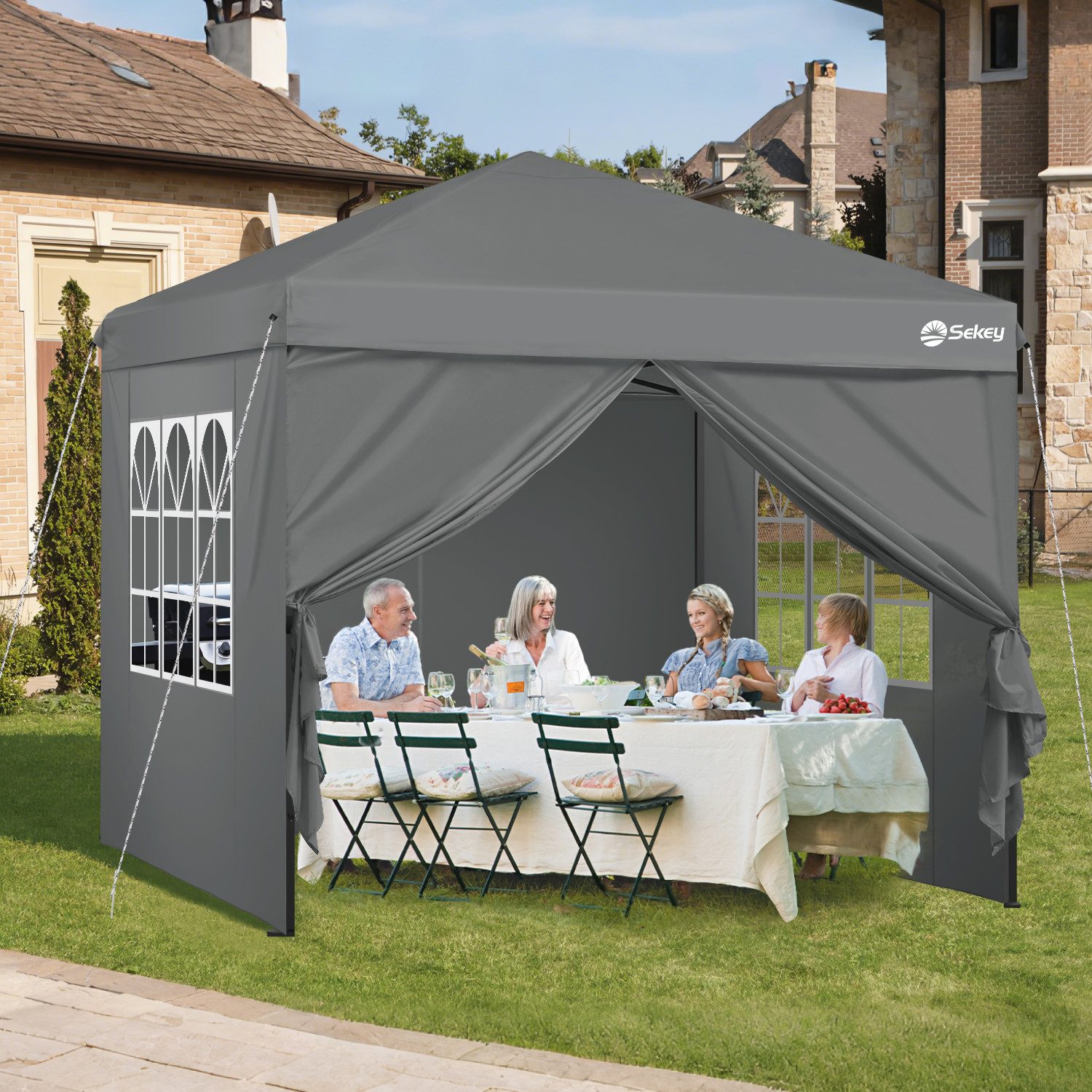 Sekey Faltpavillon 3x3 m Gartenpavillon mit günstig online kaufen