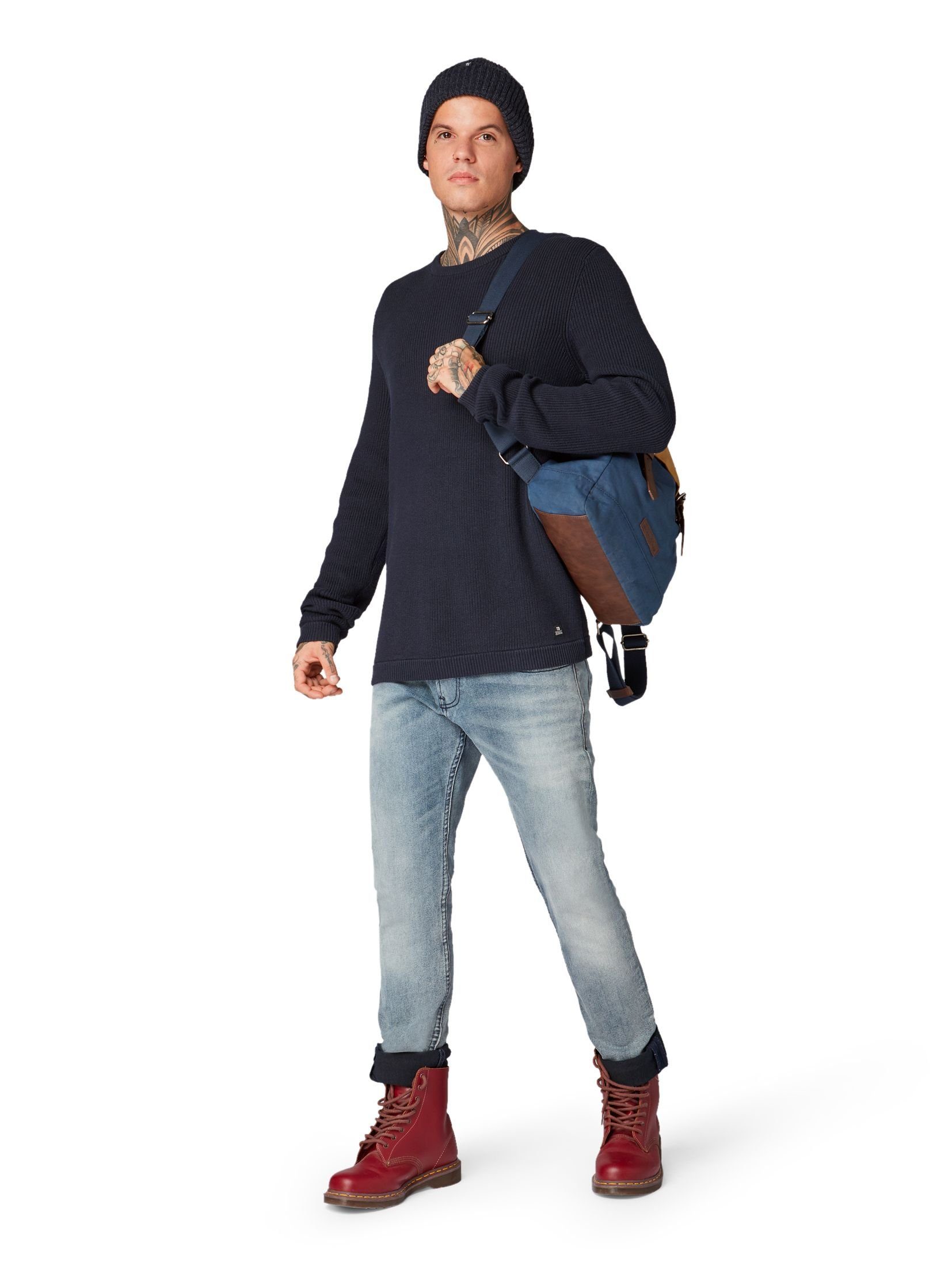 TOM TAILOR Denim Rundhalspullover