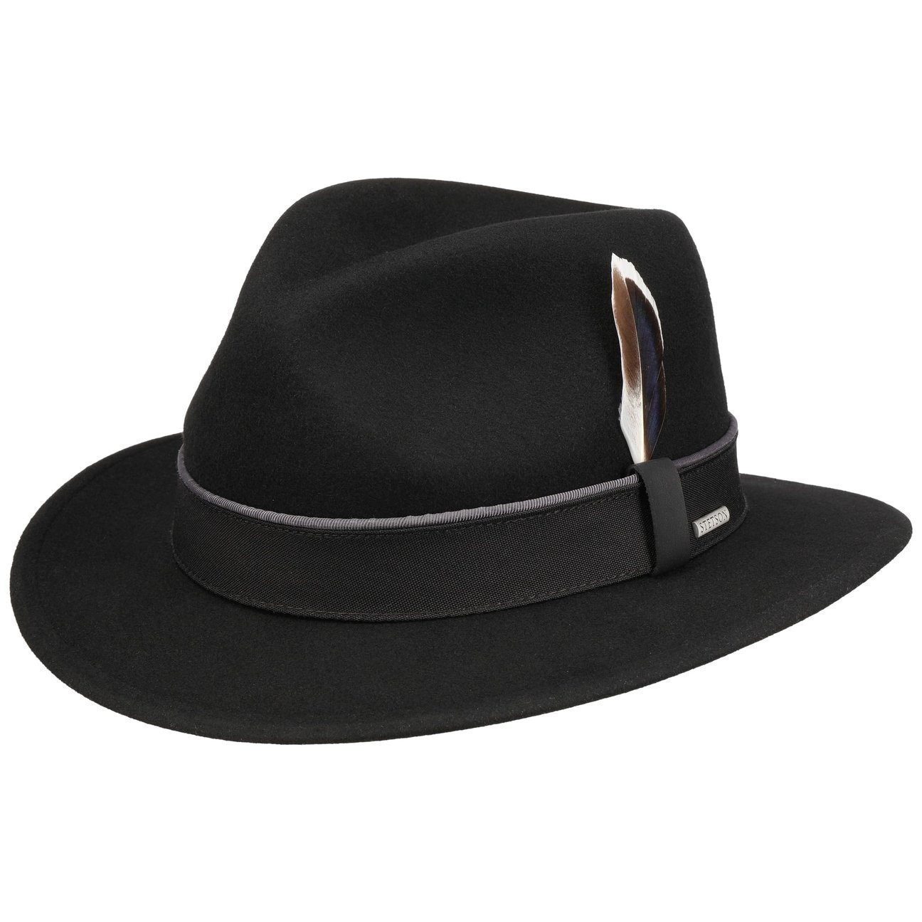 Stetson Filzhut (1-St) Wollfilzhut mit Ripsband