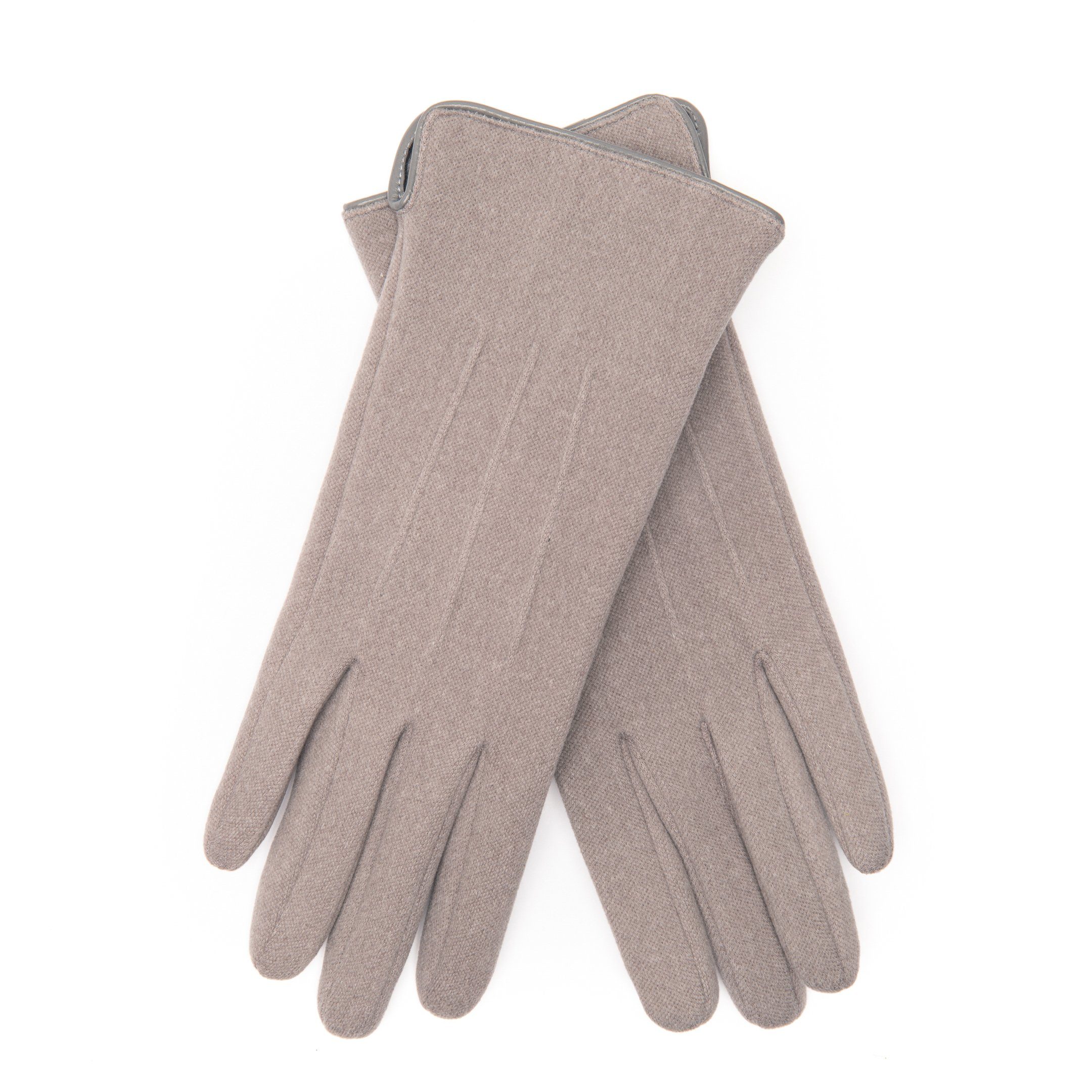 EEM grau-meliert Strickhandschuhe Damen-185NMIP