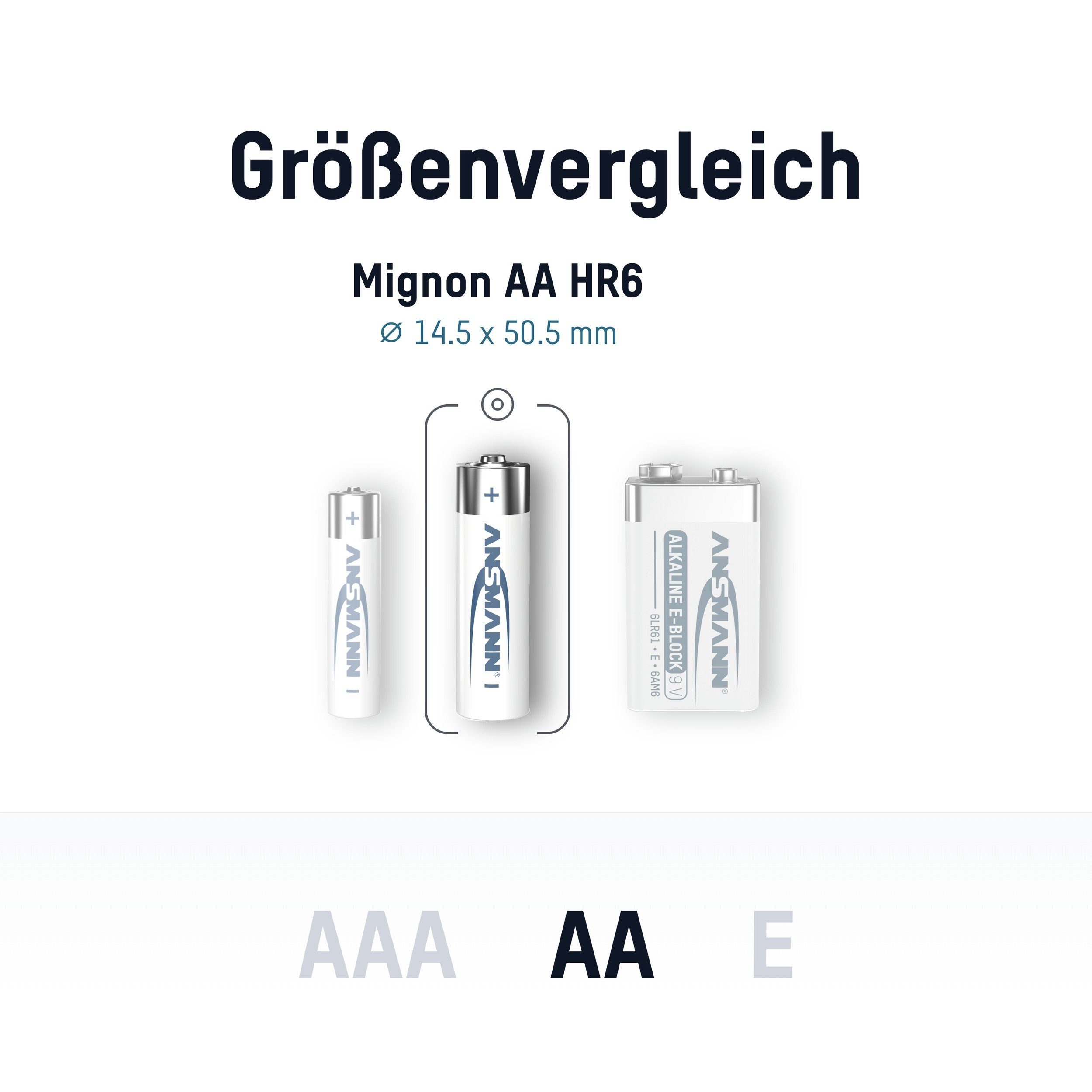 ANSMANN AG Set 40x Alkaline AA,60x Hörgerätezelle 312 Batterie