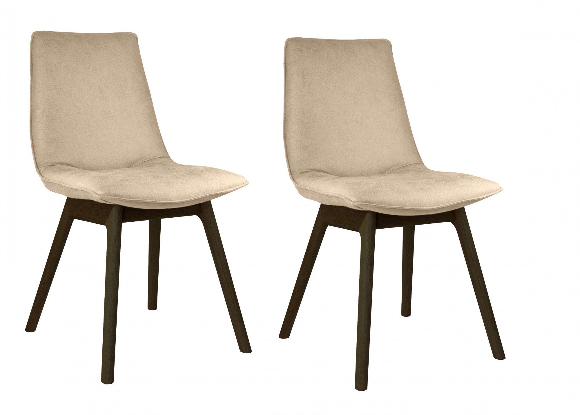 OTTO home 4-Fußstuhl Ramon (Set, 2 St), mit Massivholzbeinen, verschiedenen Farben und Stoffe