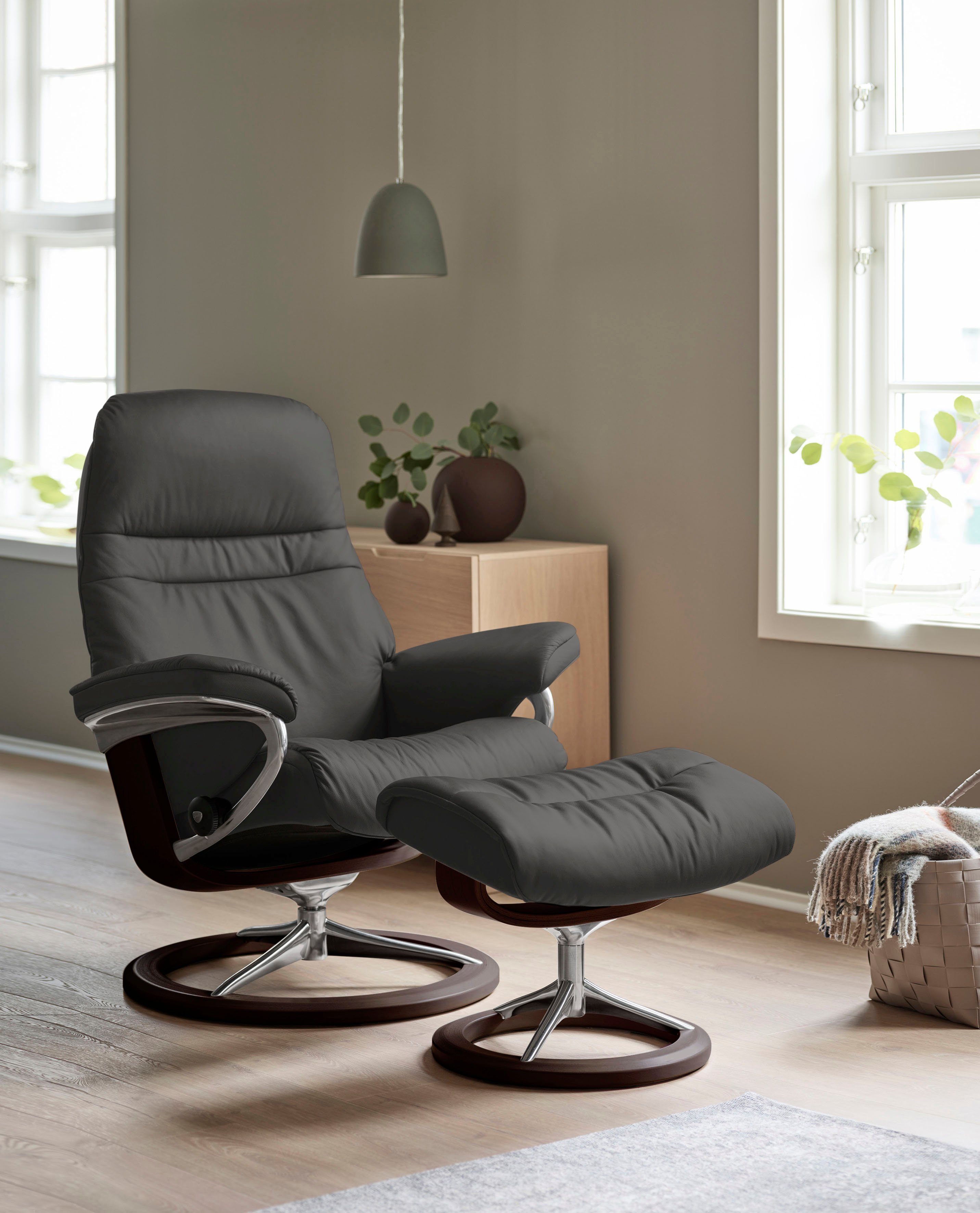 Signature Gestell Braun Base, S, Größe Stressless® mit Sunrise, Relaxsessel