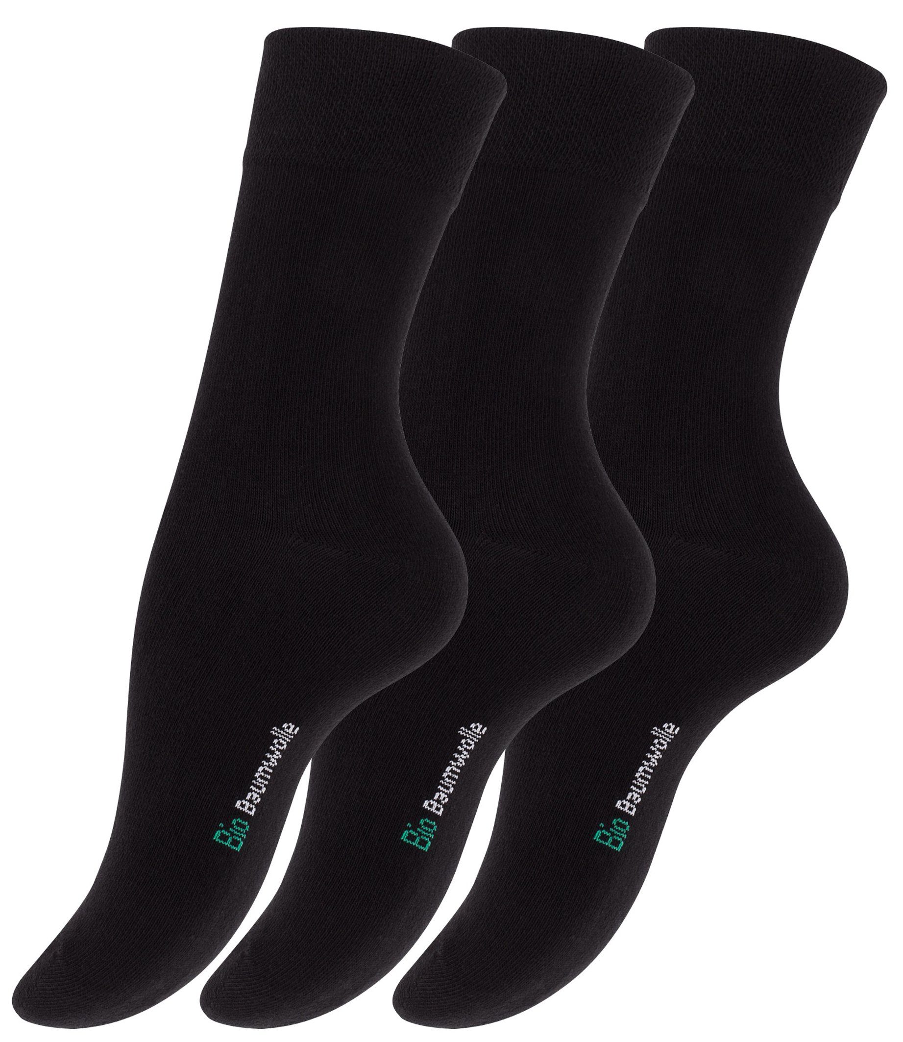 (6-Paar) Bio-Baumwollqualität Creation® Socken Vincent angenehmer in
