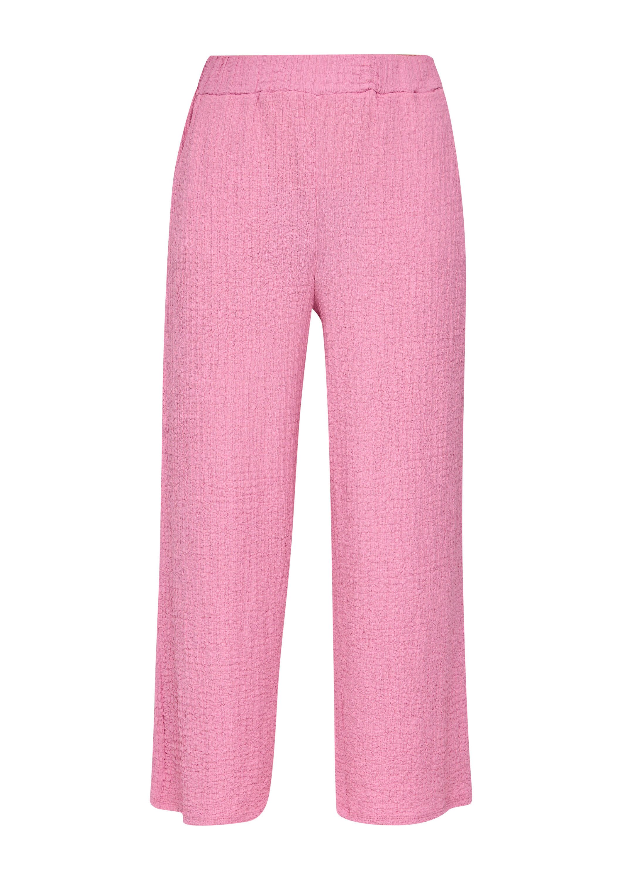 s.Oliver Culotte Hose Stoffhose mit Elastikbund und Musterstruktur