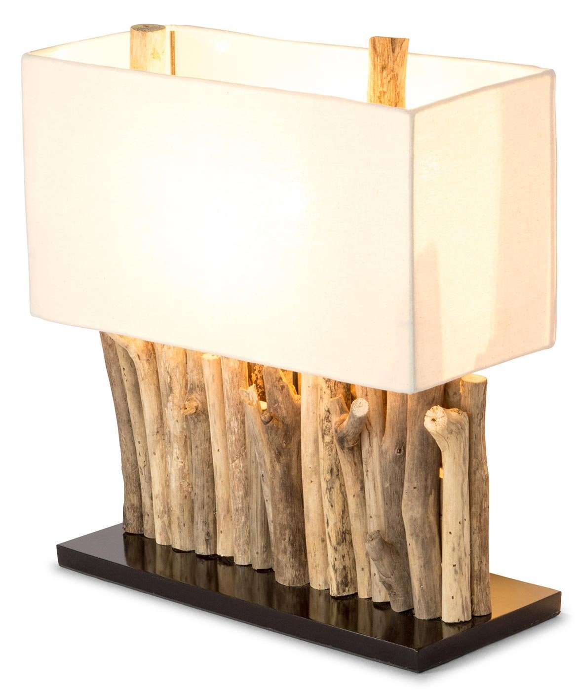 Treibholz x levandeo 35 Tischlampe Nachttischlampe, Holzlampe cm Lampe Levandeo® 16 x 40 Unikat