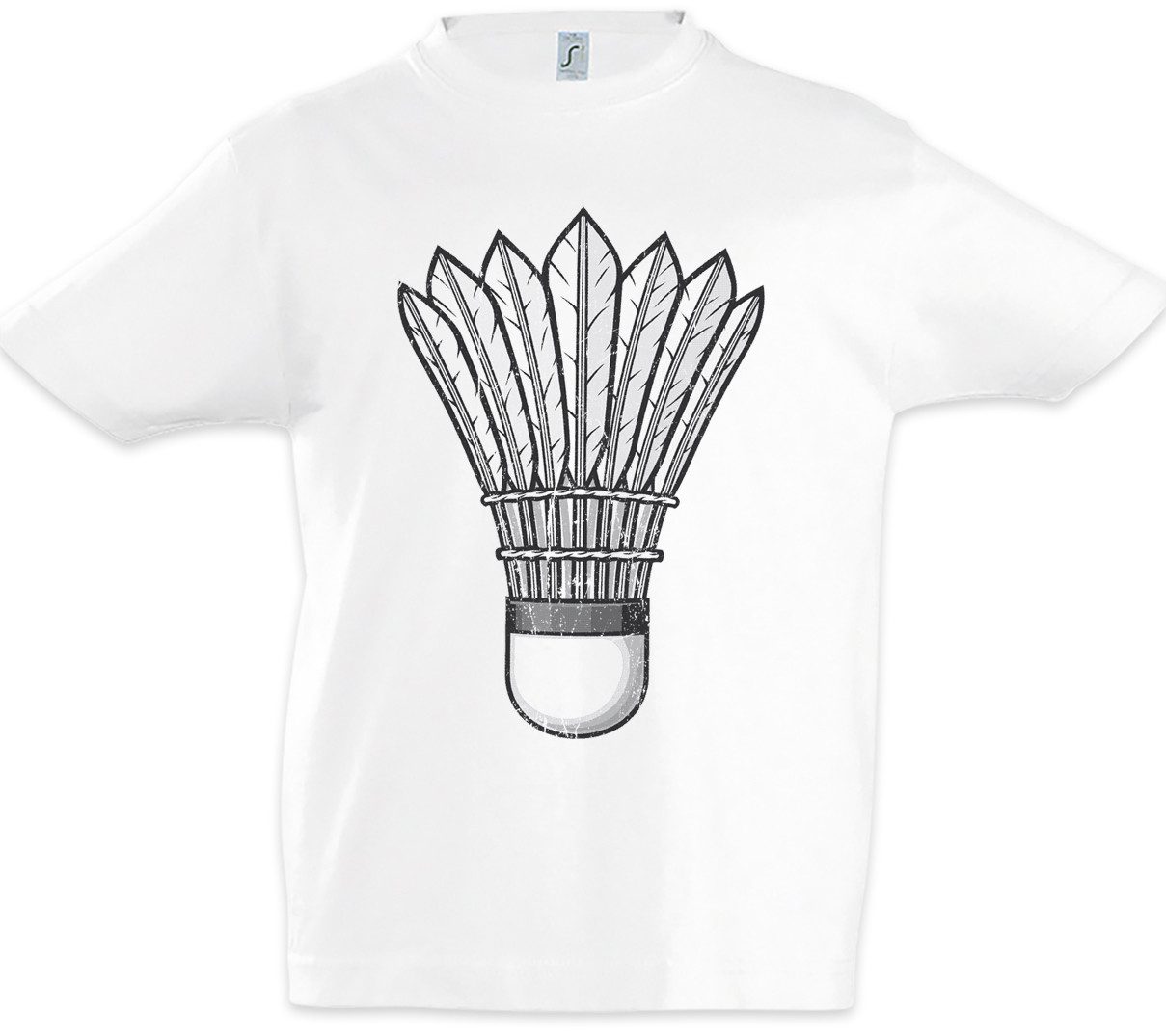 Print-Shirt Badminton Birdie Kinder T-Shirt Player Passion Love Addiction Spieler