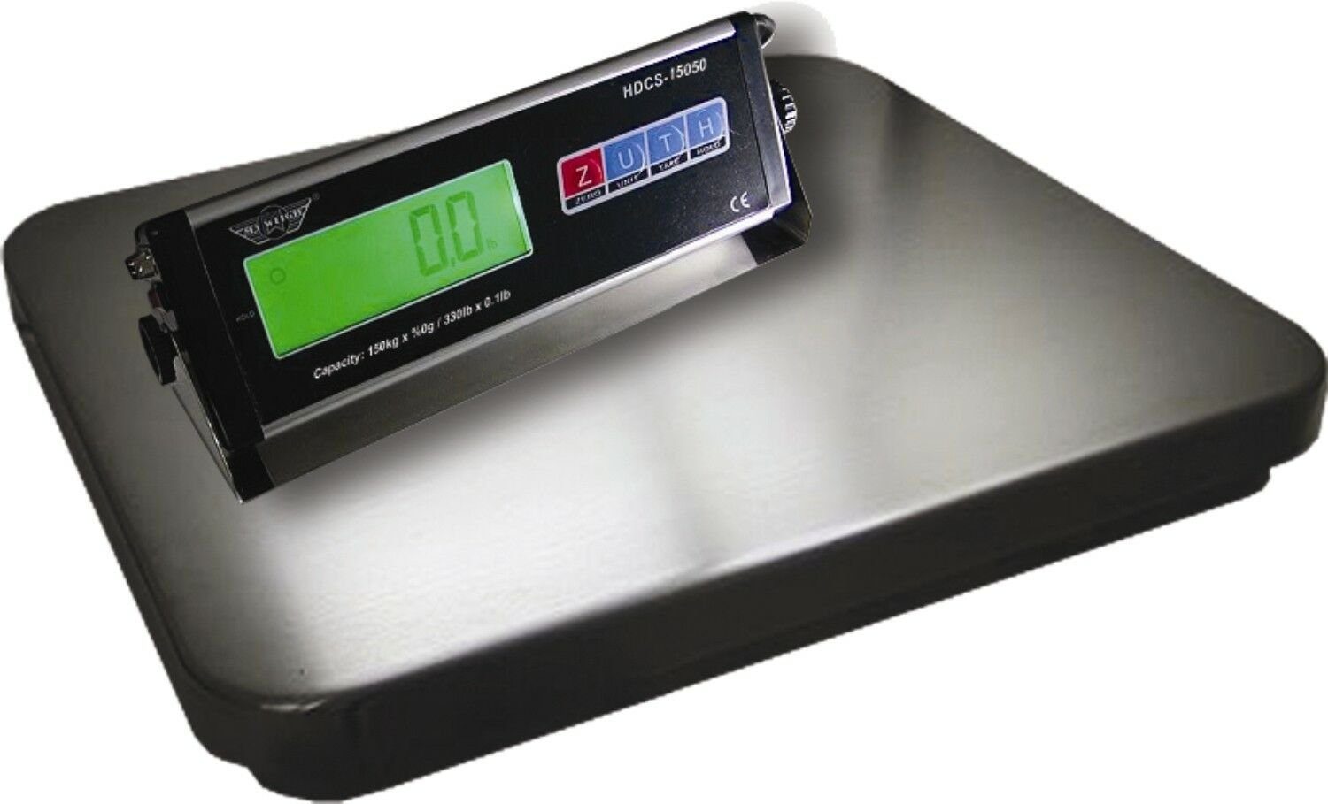MyWeigh Feinwaage Plattformwaage 150kg / 50g Edelstahl Plattform, HDCS150, LCD Display