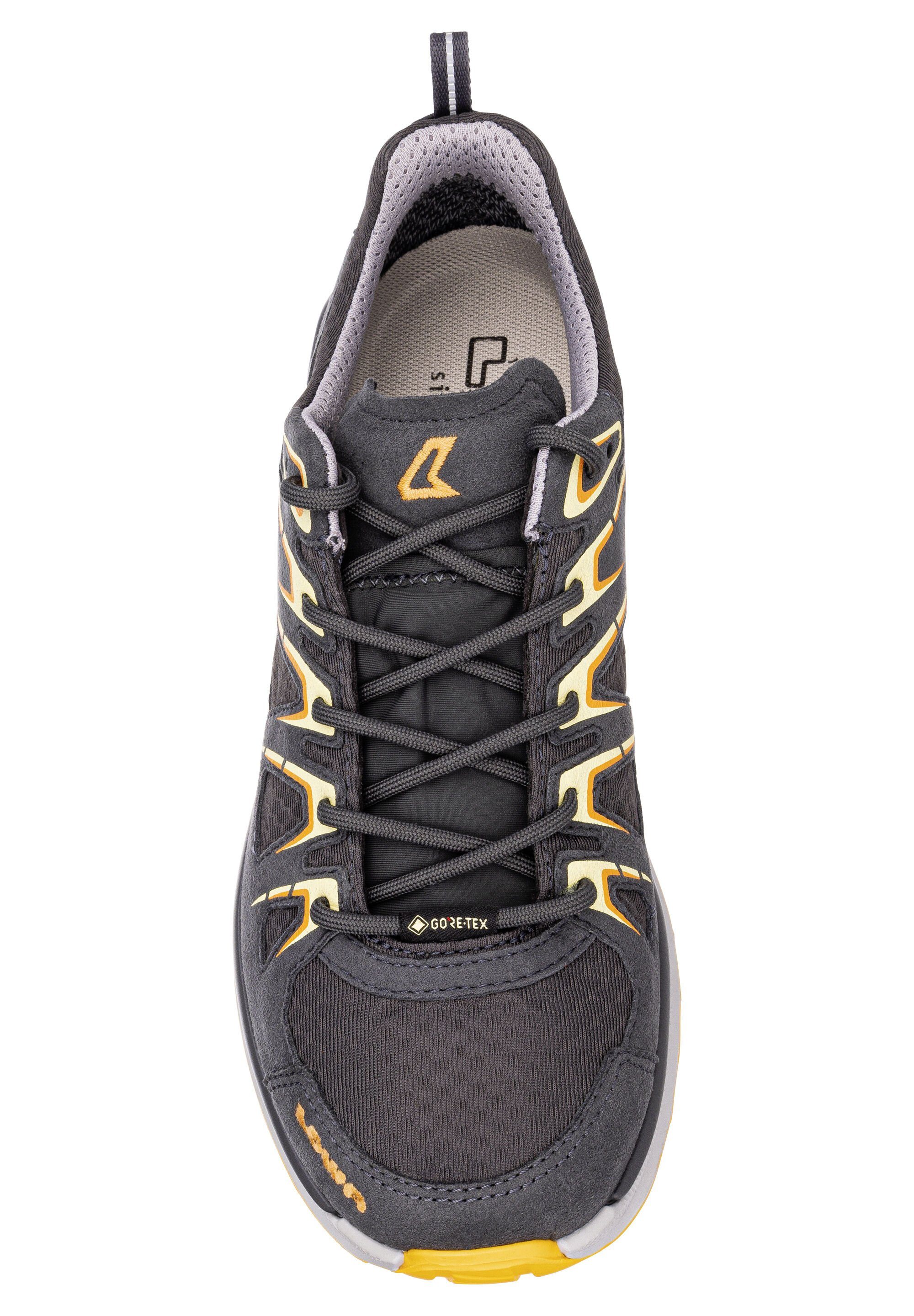 mit EVO LOWA INNOX GTX WS ENDURO EVO Lowa Gummisohle (2-tlg) Outdoorschuh selbstreinigender graphit/melone LO