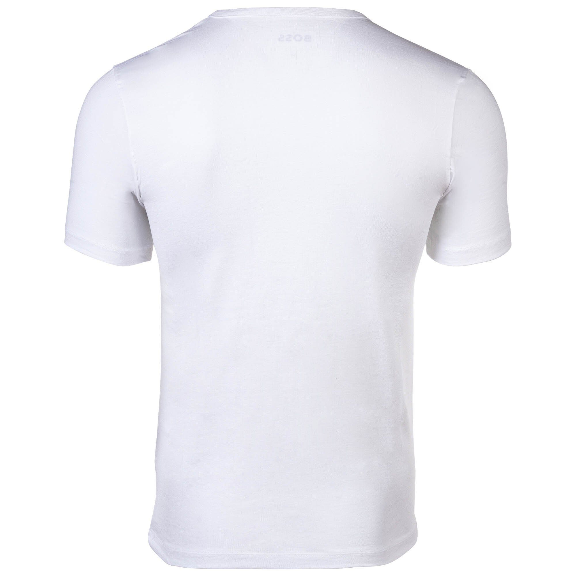 Weiß - T-Shirt TShirtRN 4er T-Shirt, BOSS Comfort Herren Pack