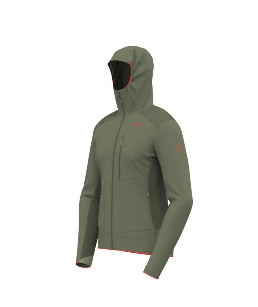 La Sportiva Fleecejacke Aequilibrium Thermal Hoody (mit Kapuze, atmungsaktiv) olivgrün Herren