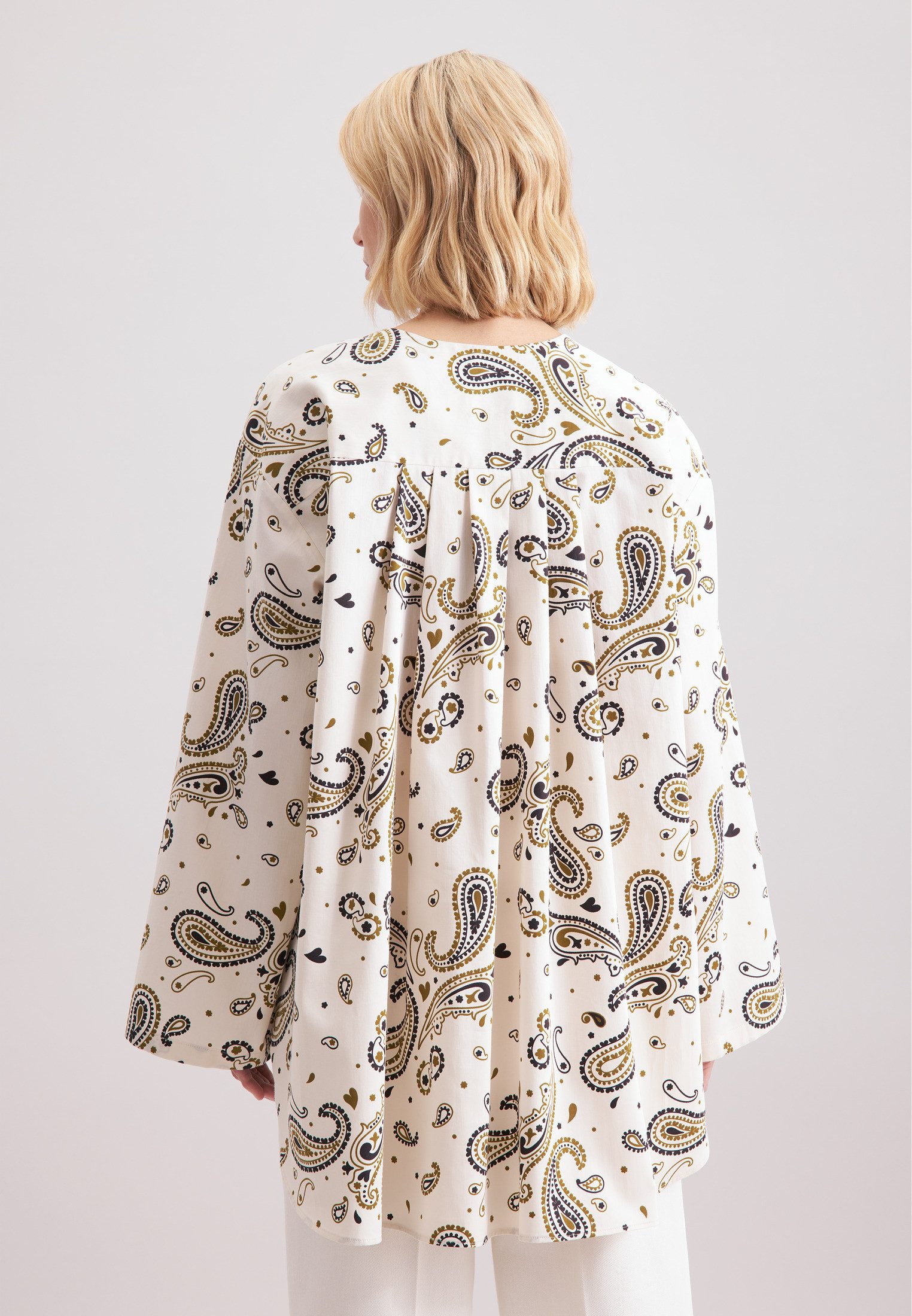 seidensticker Klassische Bluse Schwarze Rose Tunika Paisley – Bild 2 von 5