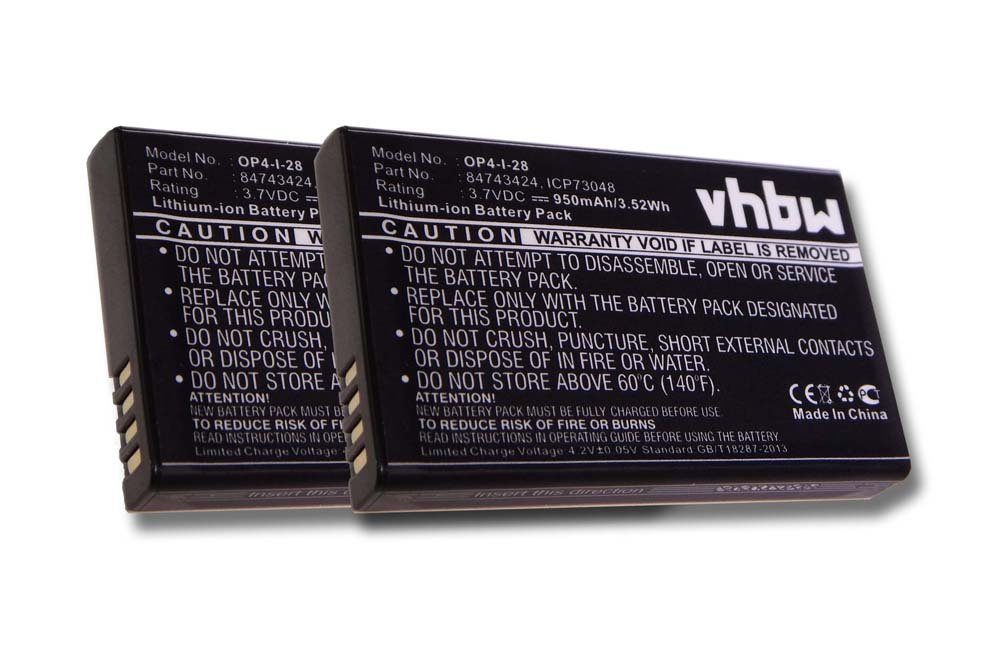 vhbw kompatibel mit Agfeo Dect 50 Akku Li-Ion 950 mAh (3,7 V)
