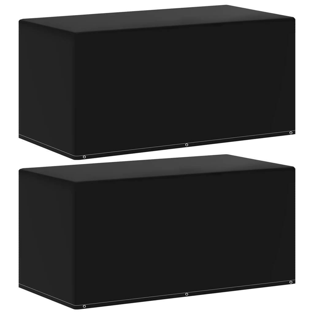 vidaXL Gartenmöbel-Schutzhülle Gartenmöbel-Abdeckungen 2 Stk 6 Ösen 160x80x75 cm