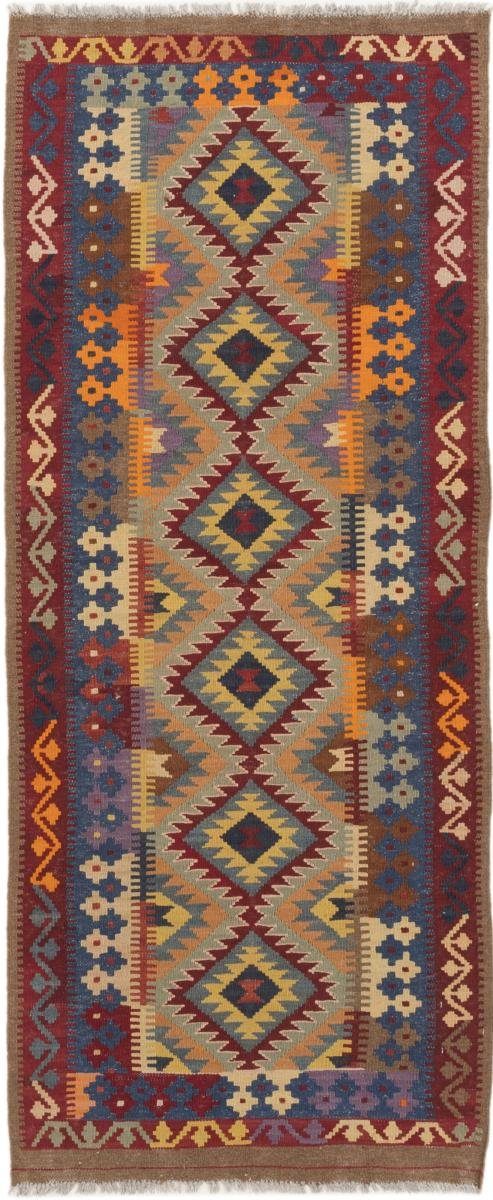 Orientteppich Kelim Afghan 80x198 Handgewebter Orientteppich Läufer, Nain Trading, rechteckig, Höhe: 3 mm