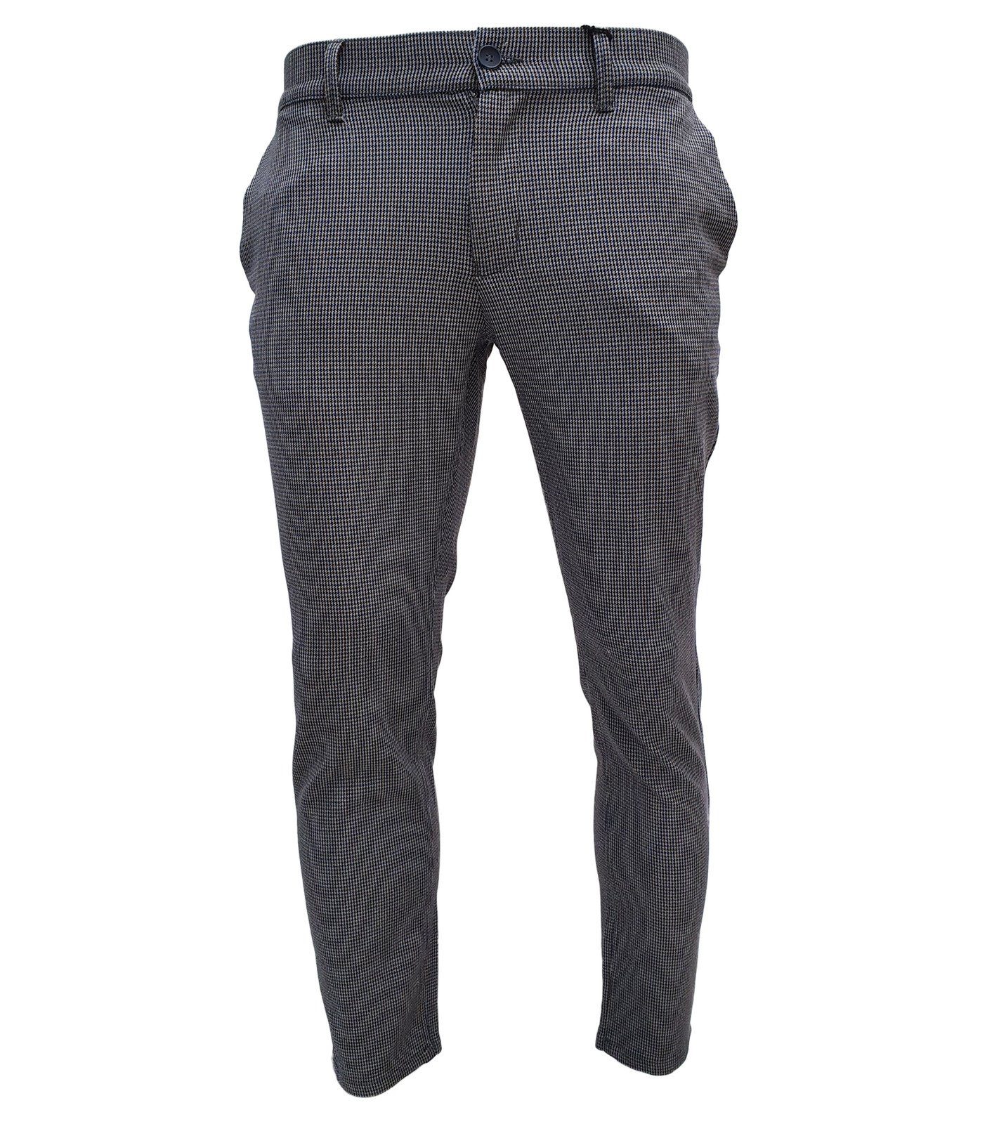 ONLY & SONS Stoffhose »ONLY & SONS Herren Stoff-Hose Chino-Hose Mark Check  Pant Business-Hose Grau« online kaufen | OTTO