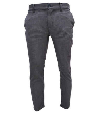 ONLY & SONS Stoffhose ONLY & SONS Herren Stoff-Hose Chino-Hose Mark Check Pant Business-Hose Grau