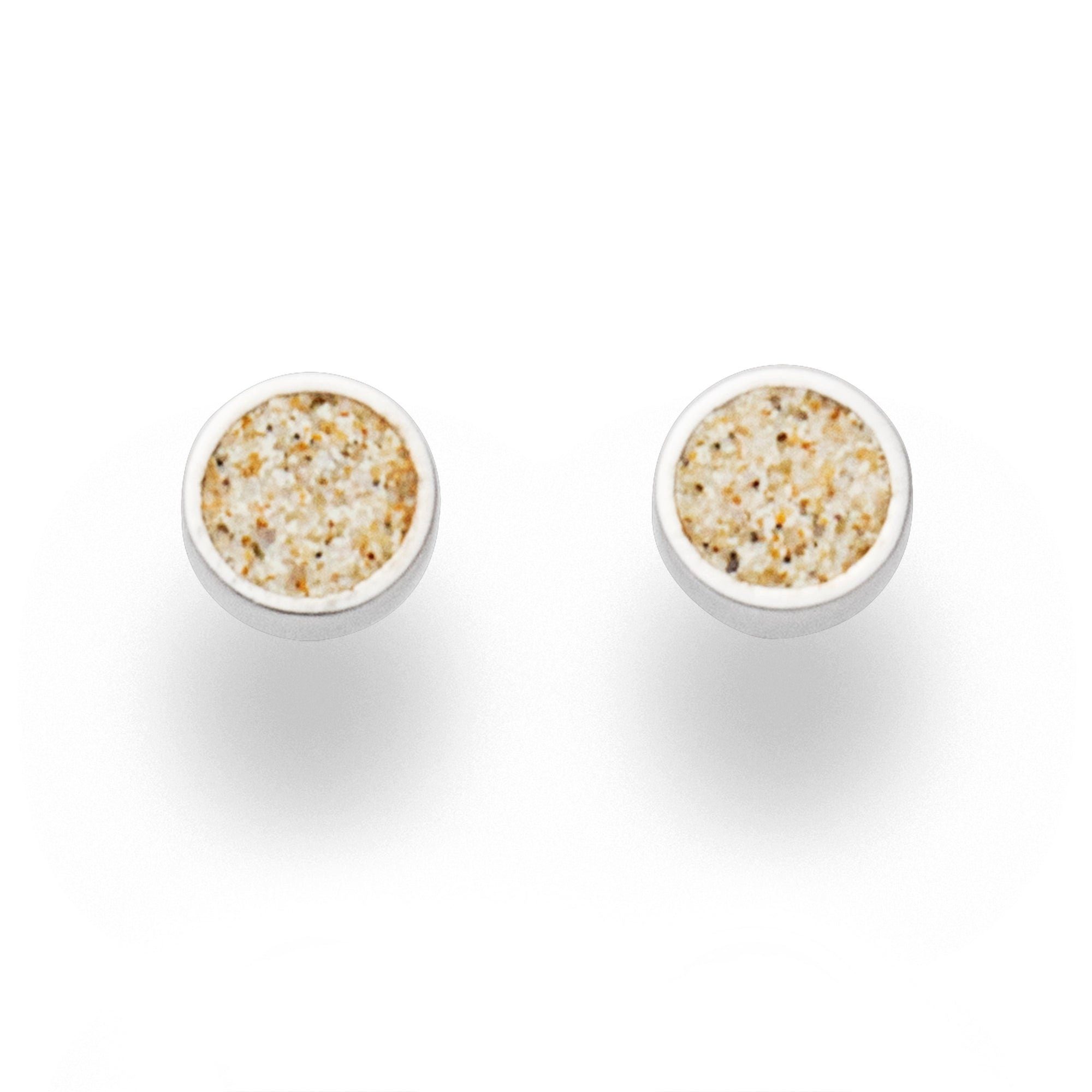 Ohrring-Set DUR Schmuck: Ohrringe, Ohrstecker "kleiner Sandkuss“ mit Strandsand O4