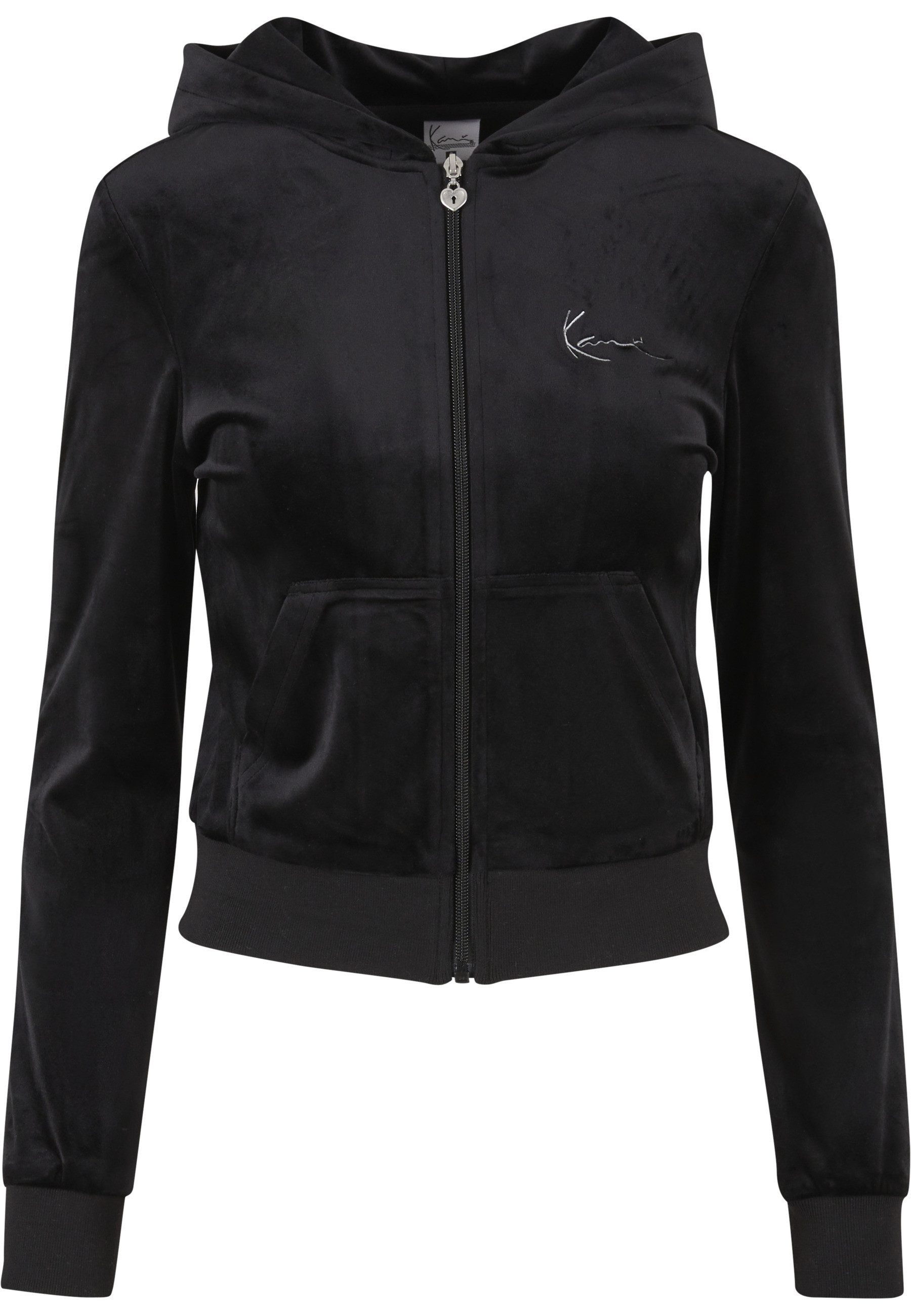 Karl Kani Sweatjacke Karl Kani Signature Rhinestone Velours Tight Trackjacket