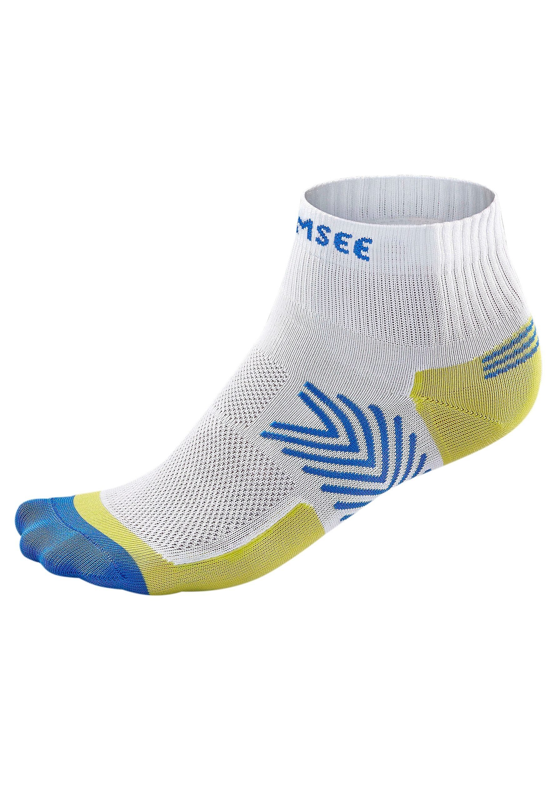 Chiemsee Funktionssocken Damen Herren Kurzsocken, Sportsocken für Laufen und Wandern (Packung, 3-Paar, Quarter Gr. 35-38 bis 43-46) schnell trocknend – Bild 3 von 5