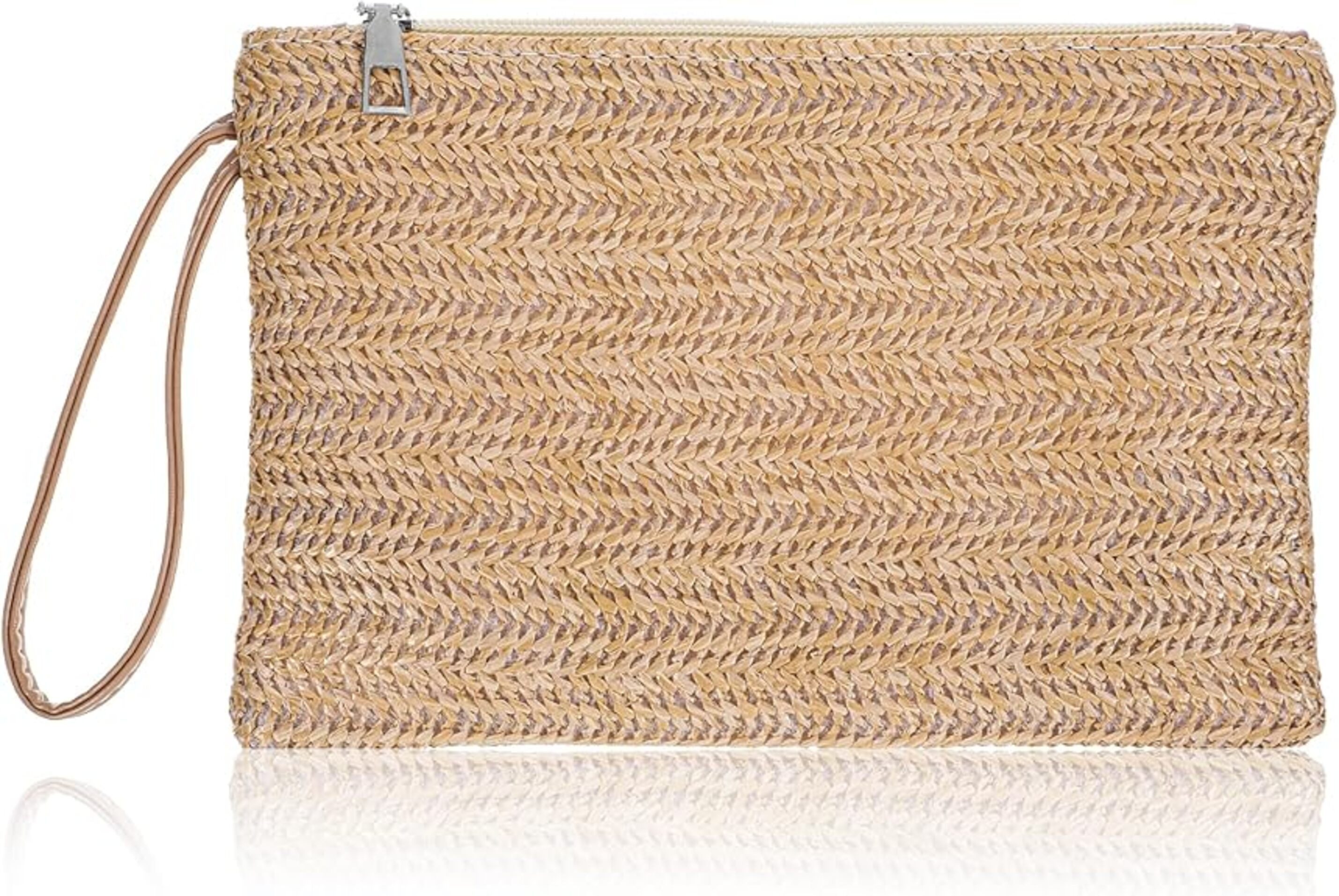 Stelby Strandtasche Boho Strohtasche mit Reißverschluss günstig online kaufen