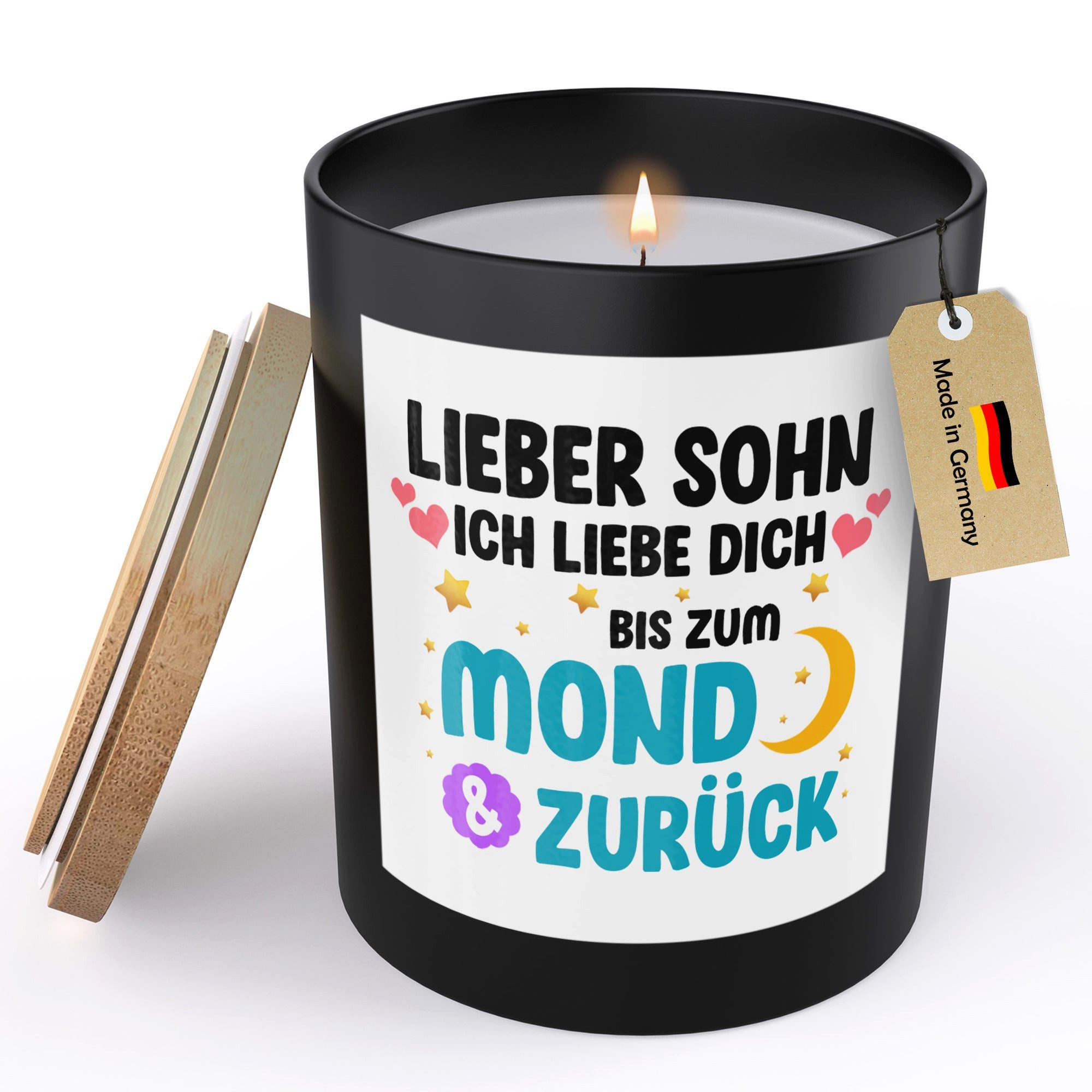 22Feels Duftkerze Deko Sohn Geschenk 18. Geburtstag Weihnachten Abitur Matura Jungs, MADE IN GERMANY, Europäisches Sojawachs, Handgegossen