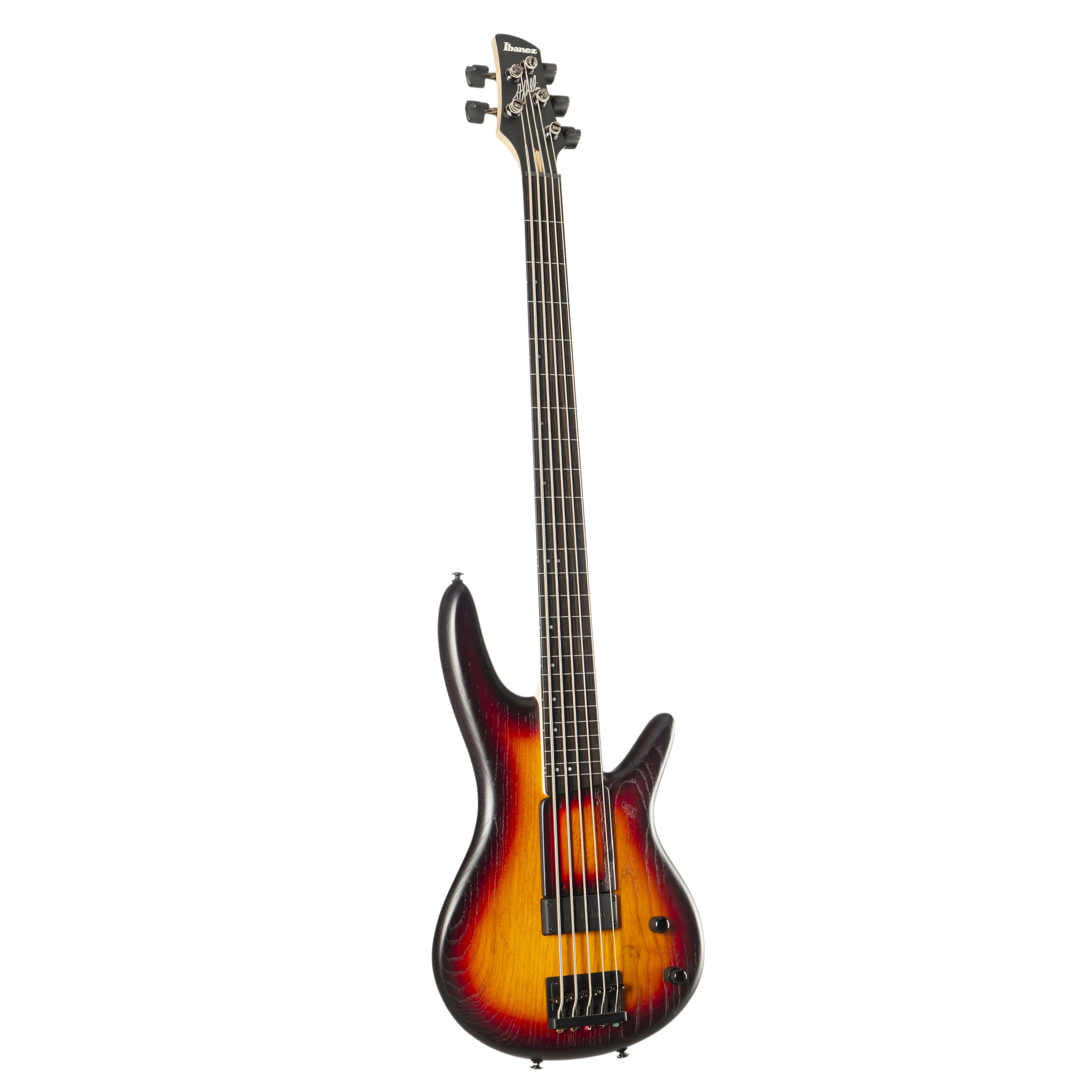 Ibanez E-Bass, E-Bässe, 5-Saiter E-Bässe, Gary Willis GWB205-TQF Tequila Sunrise Flat - E-Bass
