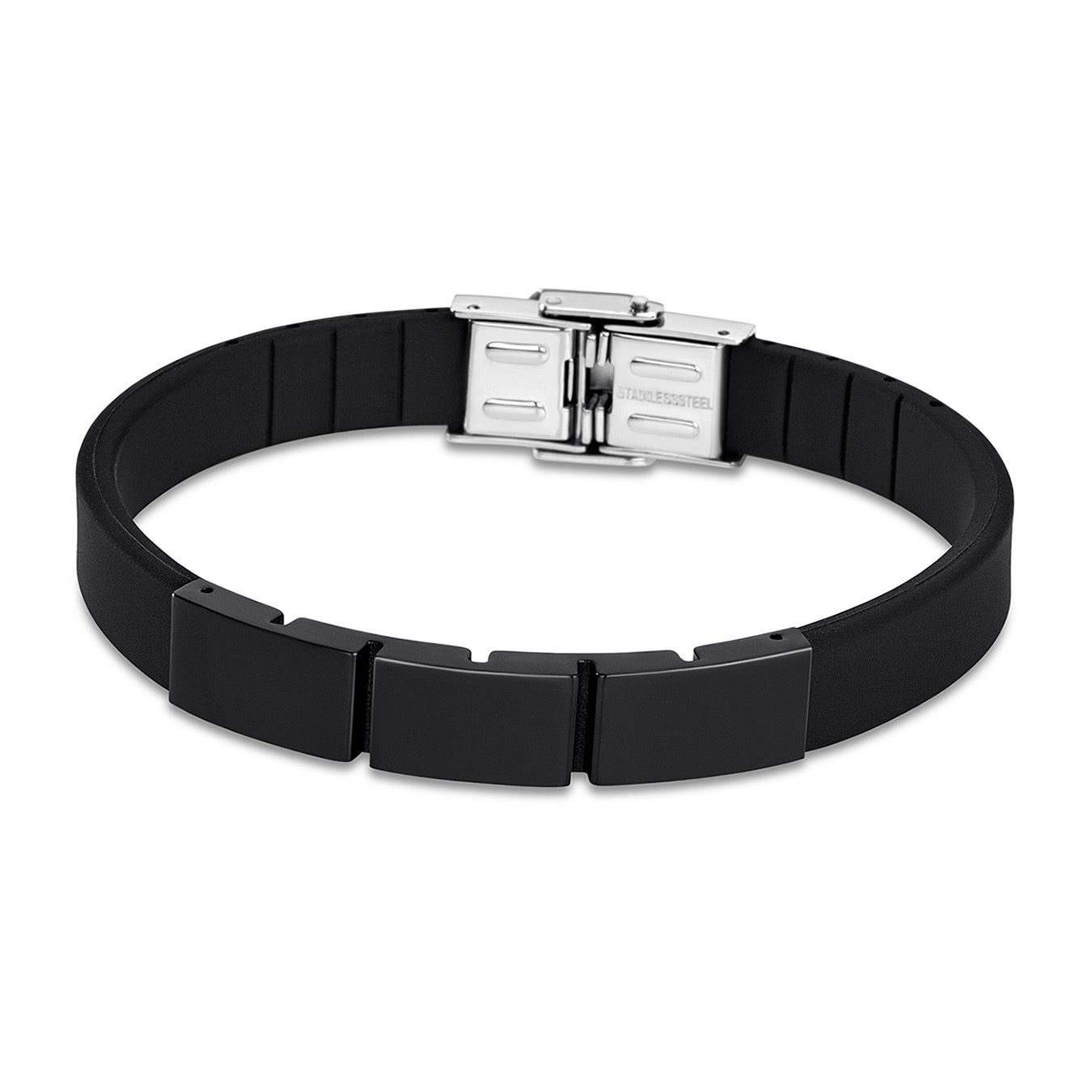 Lotus Style Edelstahlarmband Lotus Style Armband schwarz LS1796-2/3 (Armband),  Armbänder für Herren Edelstahl (Stainless Steel) | Edelstahlarmbänder
