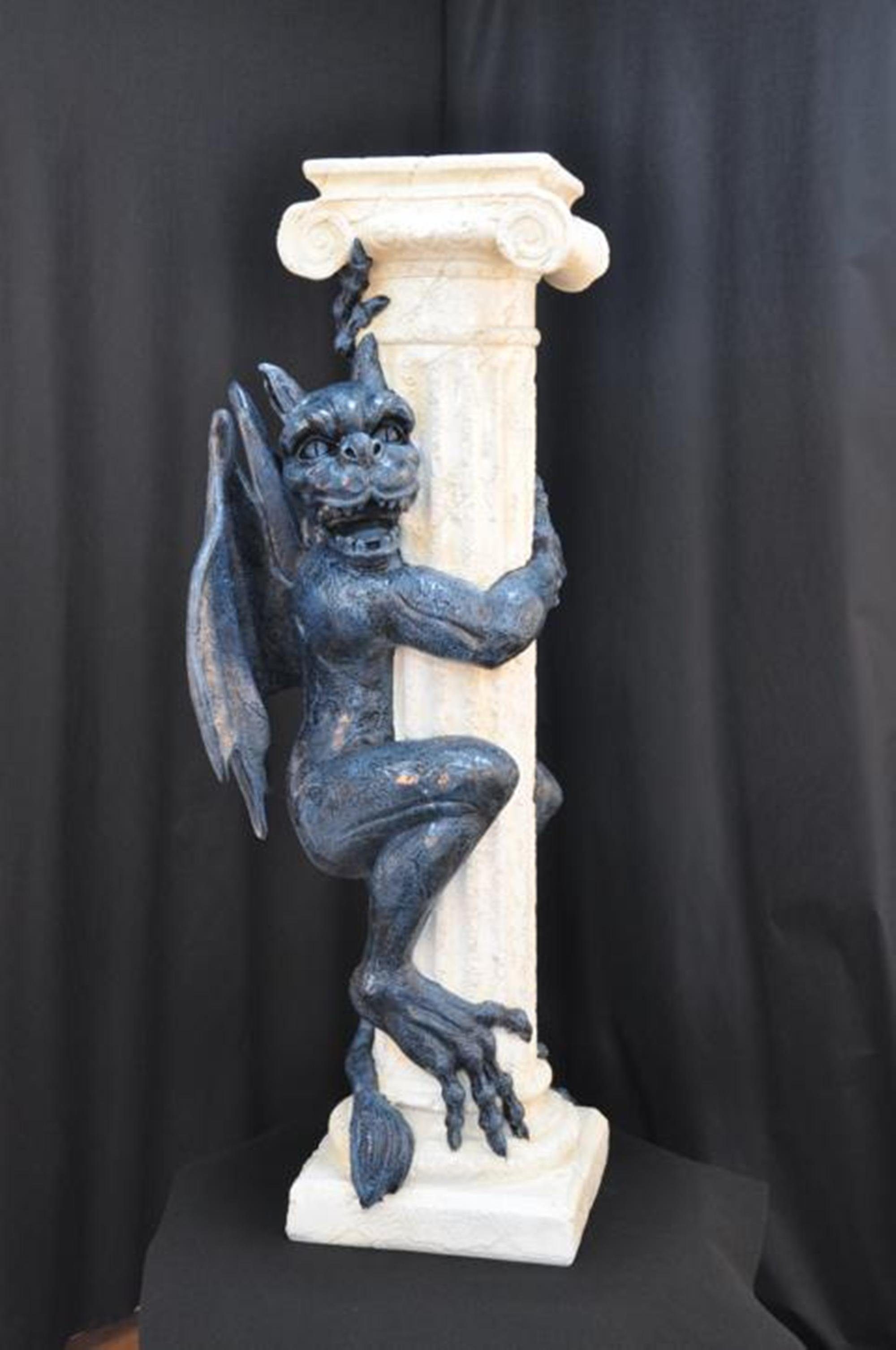 JVmoebel Skulptur Design Spalten Säule Gragol Gothik Säulen Skulptur Blumen Ständer