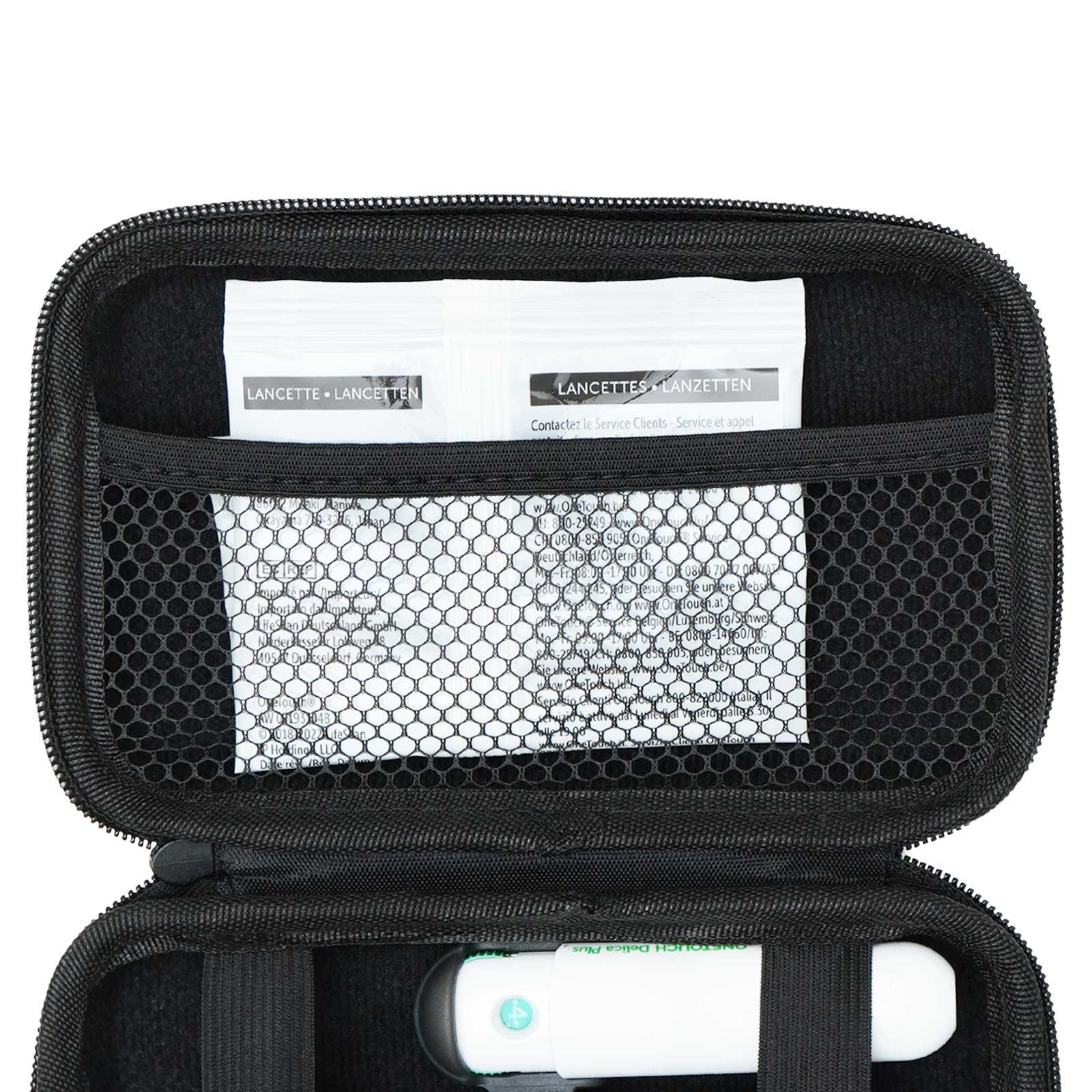 caseroxx Blutzuckermessgerät Blutzuckermessgerät Tasche für Onetouch Select Plus Flex – Bild 2 von 5