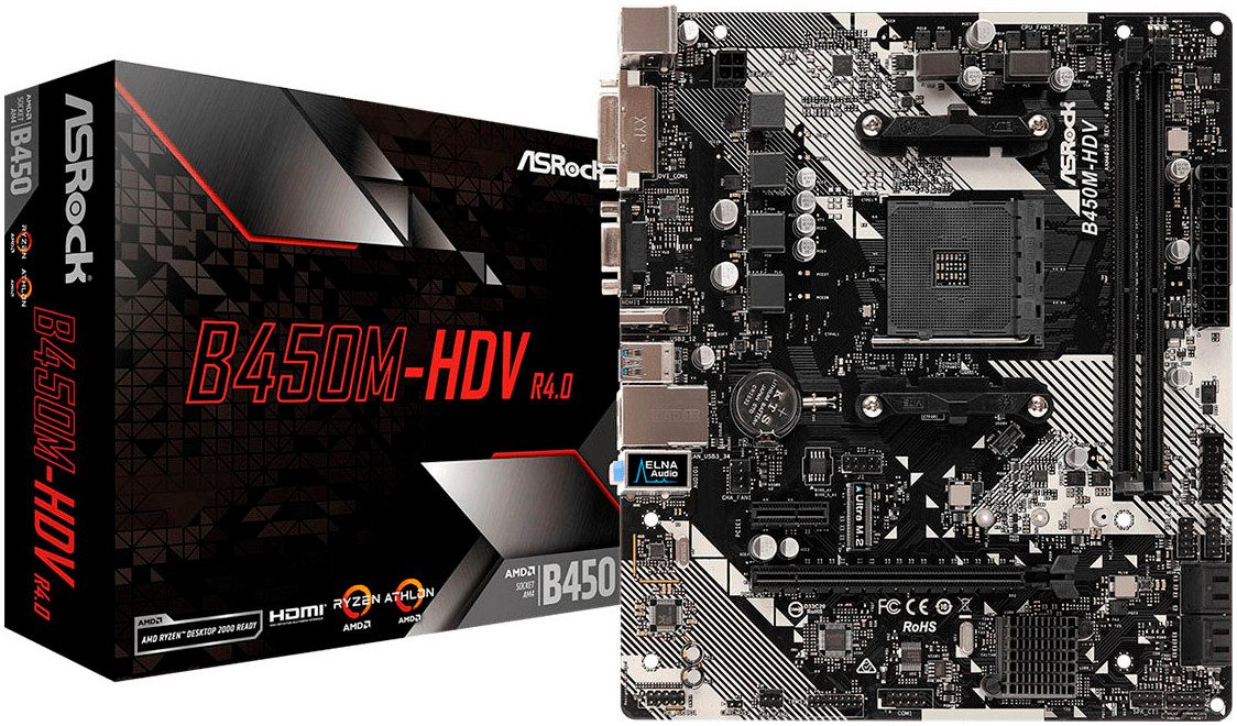 Asrock B450M-HDV R4.0 Mainboard