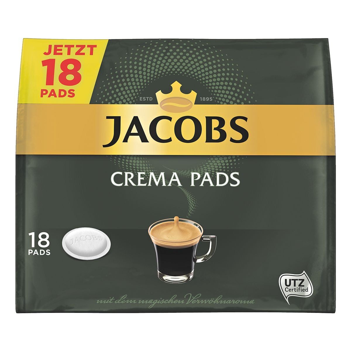 JACOBS Kaffee Crema, 18 Pads