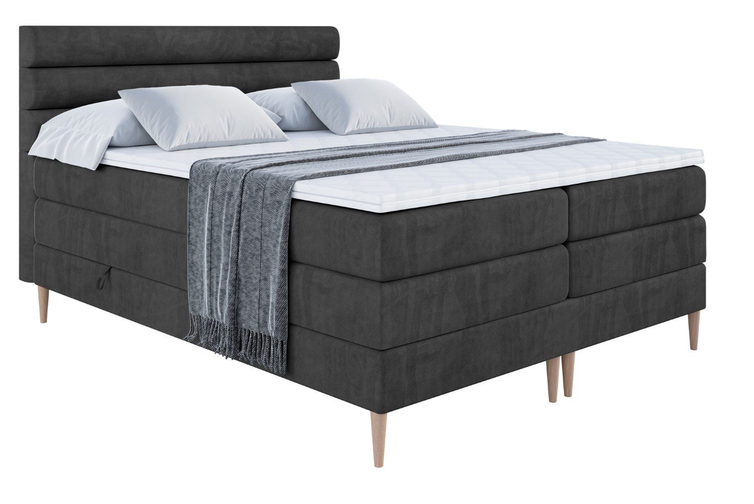 ALTDECOR Boxspringbett CELESTIA-F KING (Multipocket-Matratze H4, günstig online kaufen