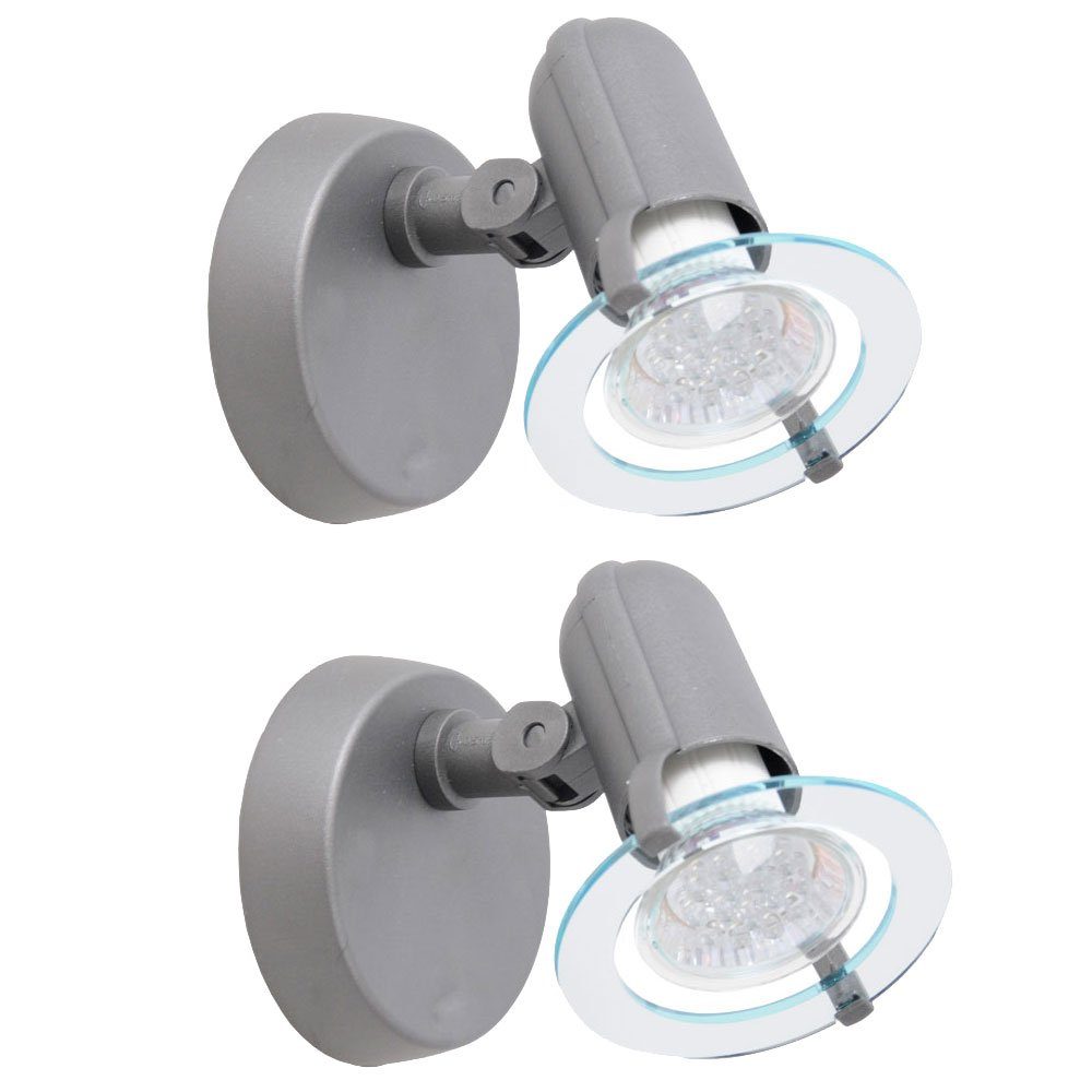 Briloner Leuchten Wandleuchte, Leuchtmittel nicht inklusive, 2er Set Wand Lampe Esszimmer Wandstrahler beweglich 1x E14 Fassung