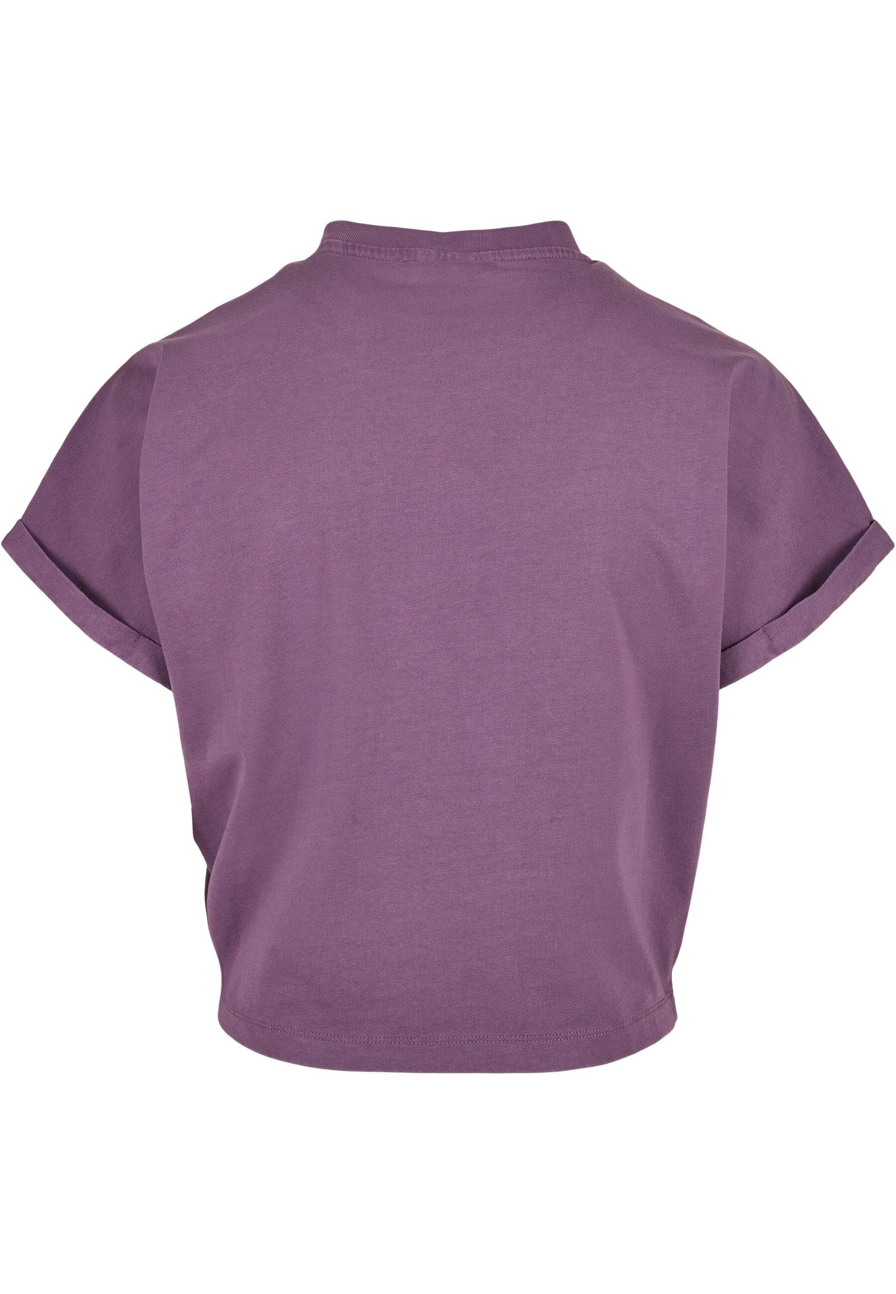 Damen CLASSICS Strandshirt URBAN On duskviolet Cut Sleeve Tee Dye Pigment Ladies (1-tlg) Short