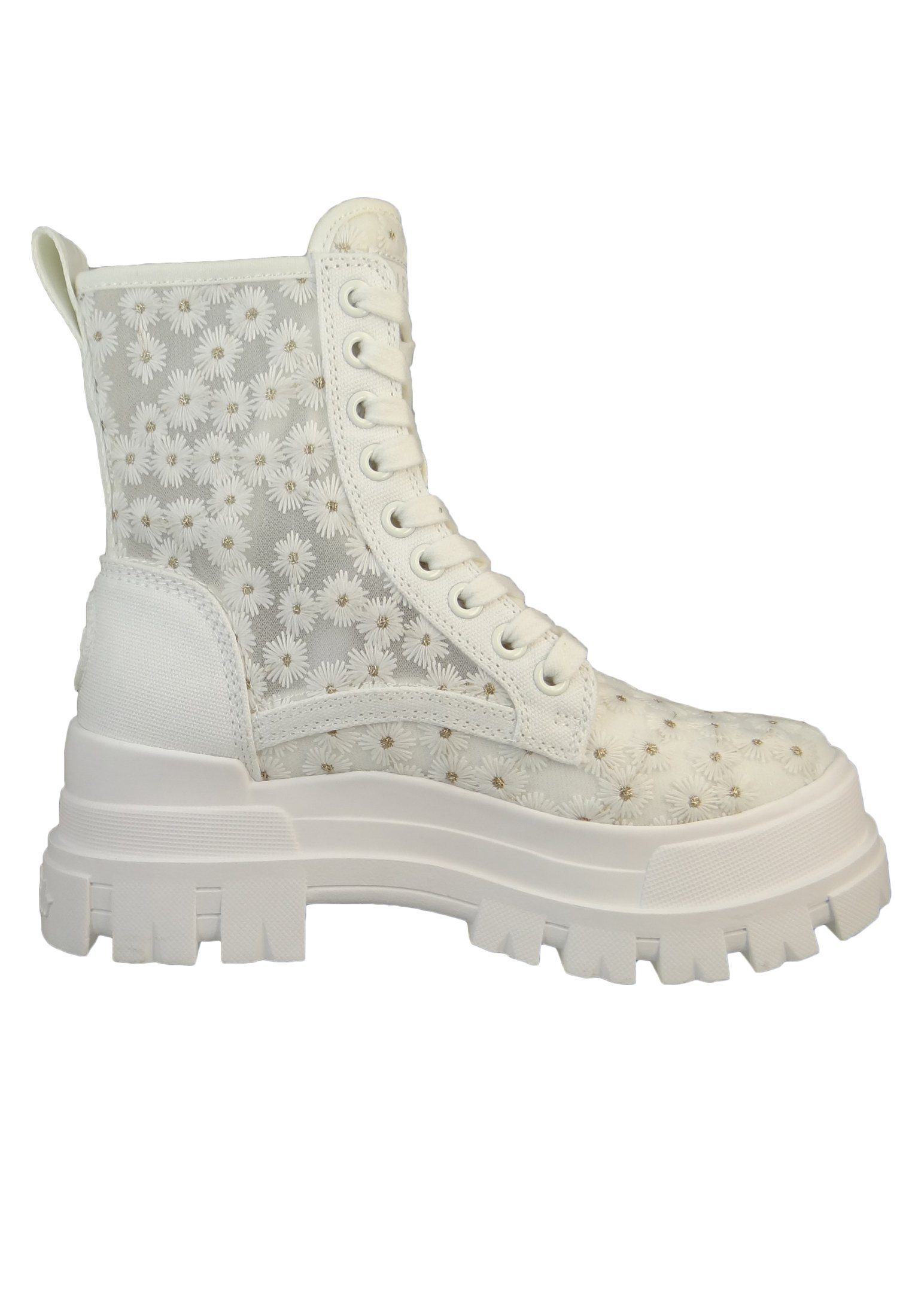 Buffalo 1622450 Aspha RLD Bloom White LT Gold Sneaker