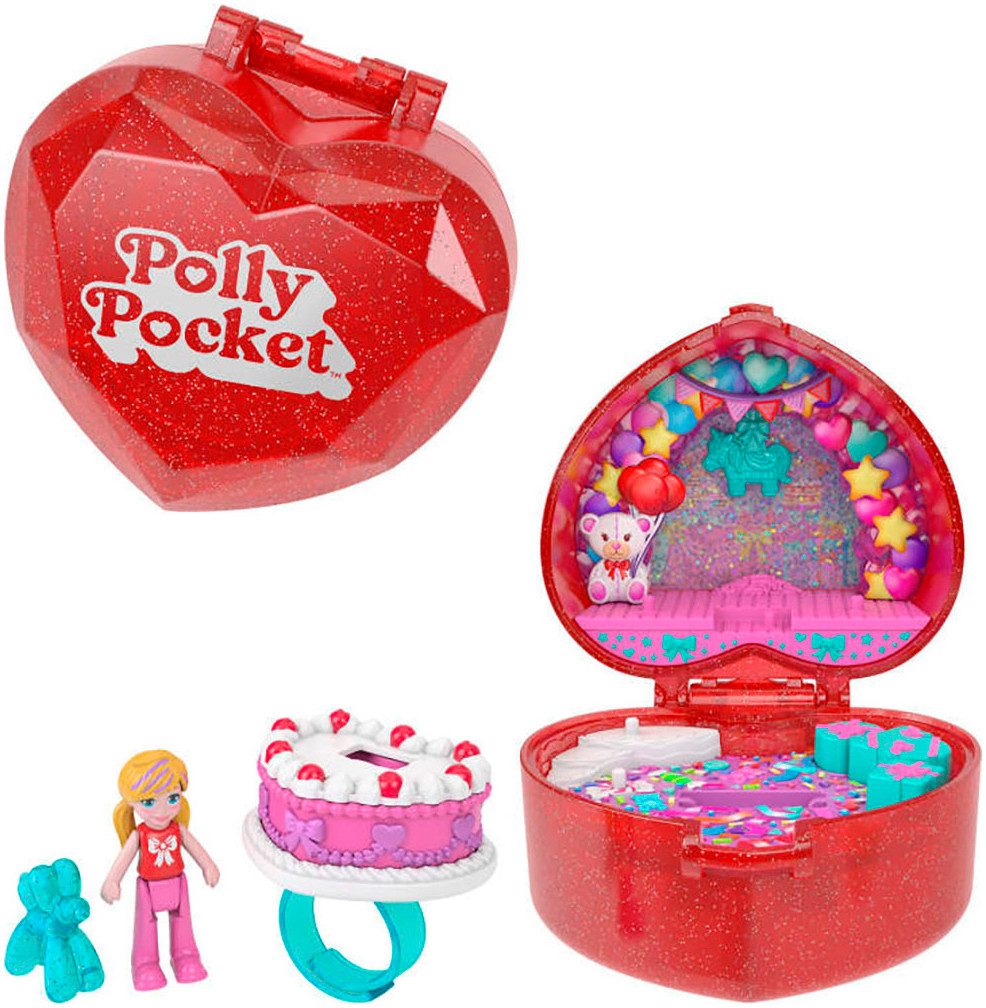 Polly Pocket Spielwelt Mattel 80th Anniversary Ruby Red Ring Box Collector Compact