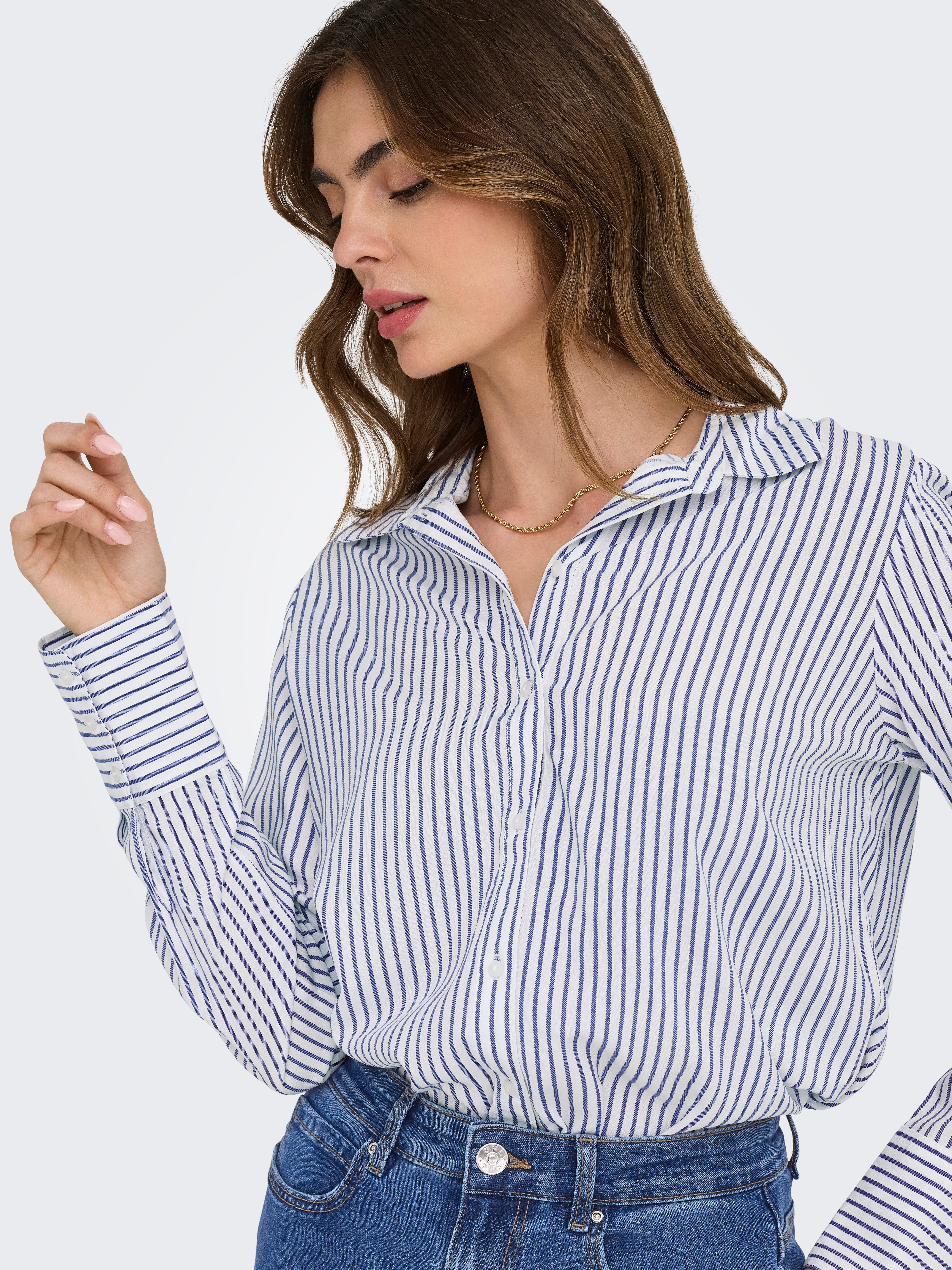 ONLY Hemdbluse ONLBERIT LIFE L/S SHIRT WVN