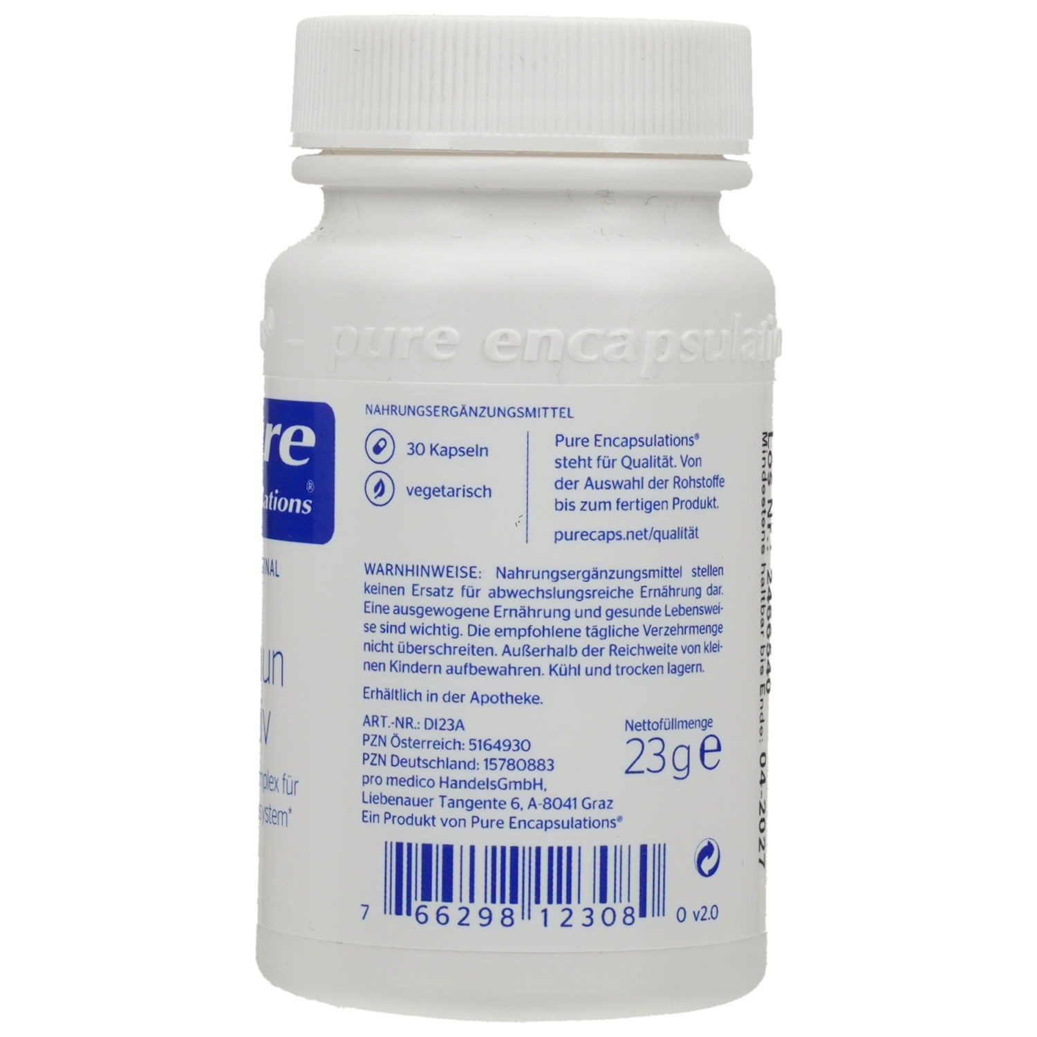 pro medico GmbH PURE ENCAPSULATIONS Immun aktiv Kapseln Kapsel