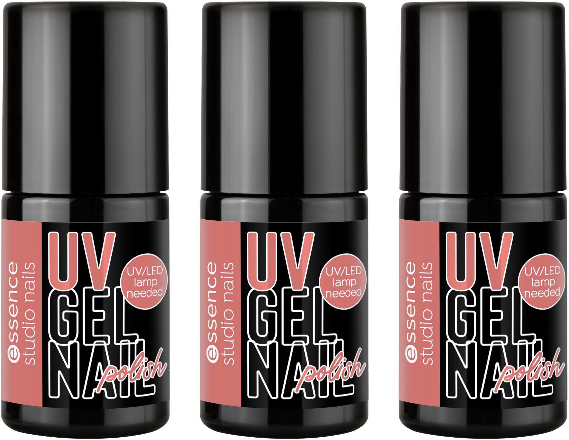 Essence Nagellack studio nails UV GEL NAIL polish, 3-tlg., mit langanhaltendem Finish