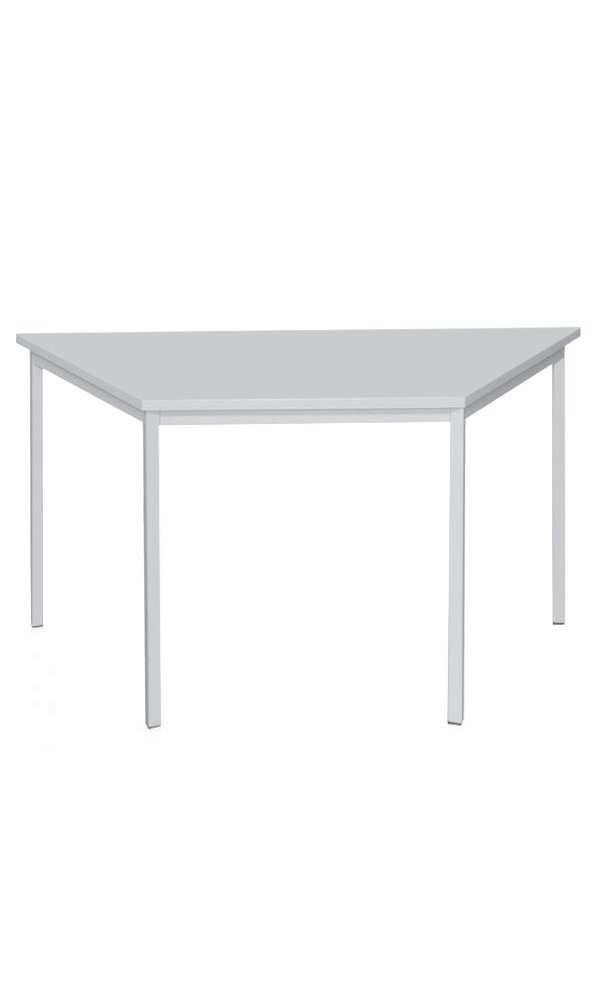 Steelboxx Schreibtisch Trapeztisch, 750 x 1200 x 600 mm (Komplett-Set, 1-St), Maße: 750 x 1200 x 600 mm (HxBxT) Gestell: RAL 7035 Lichtgrau/ Abdeckplatte: Lichtgrau | Lichtgrau