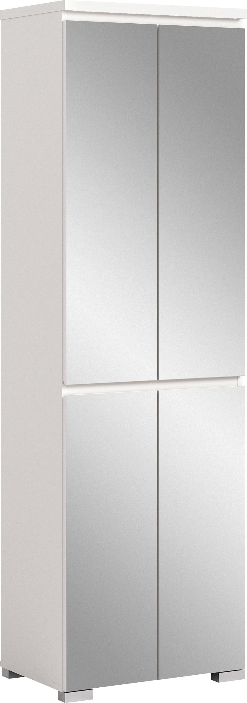 INOSIGN Schuhschrank Skoskap, Tiefe 40 cm, 4 Türen, 9 Fächer, 7 verstellbare Einlegeböden Platz für ca. 27 Schuhpaare, Hochschrank, Spiegelschrank,Dielenschrank