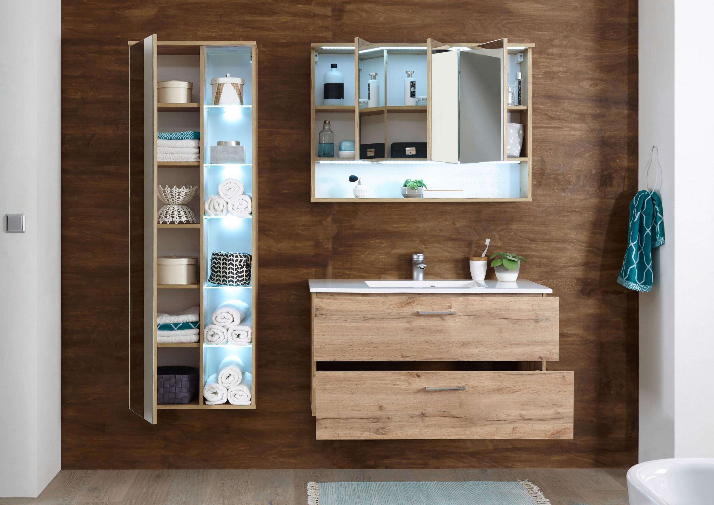 WELLTIME Hochschrank BEST - toller Stauraum