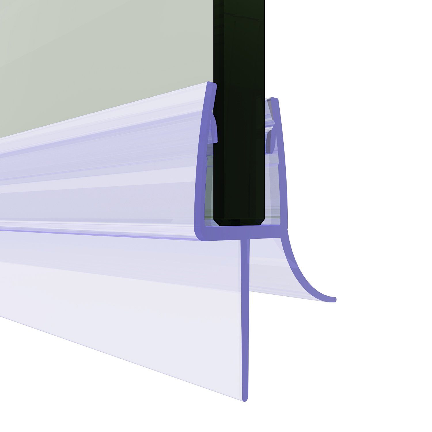 SONNI Duschdichtung PVC Duschdichtung für 6mm 8mm Glasdicke 70-120cm Schimmelbeständigkeit, L: 100 cm