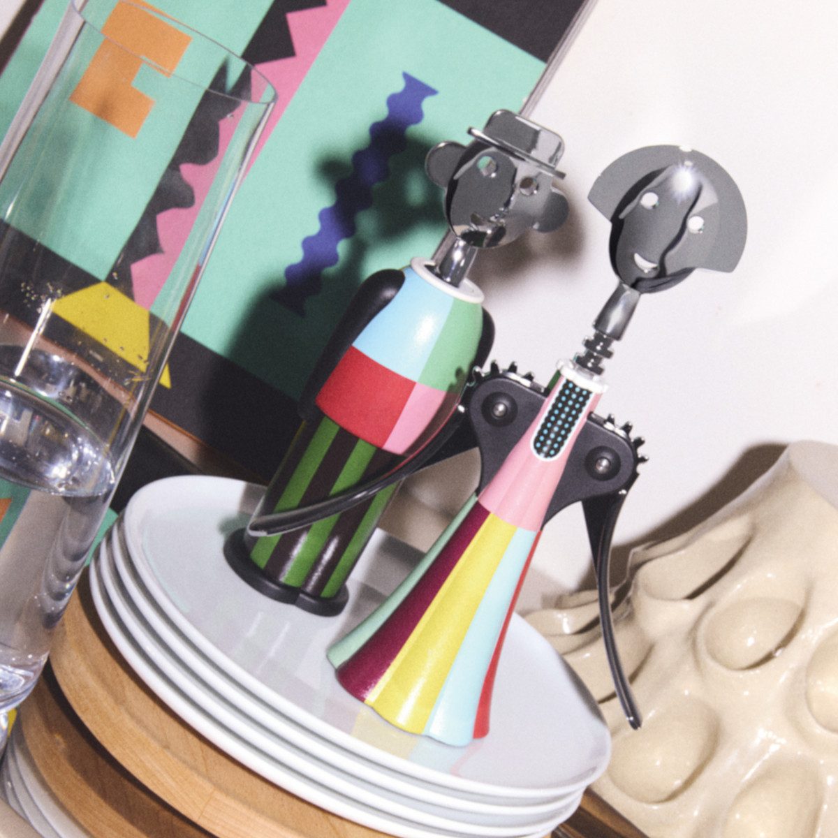 Alessi Weinflaschenöffner Korkenzieher ALESSANDRO M. LE Parade