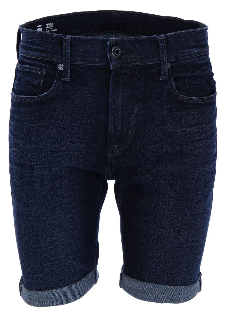 G-Star RAW Short 3301 Shorts In (1-tlg) Slim Ultramarine Worn
